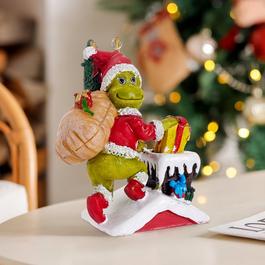 LIFE IDEAS Resin Christmas Grinch Hanging Ornament