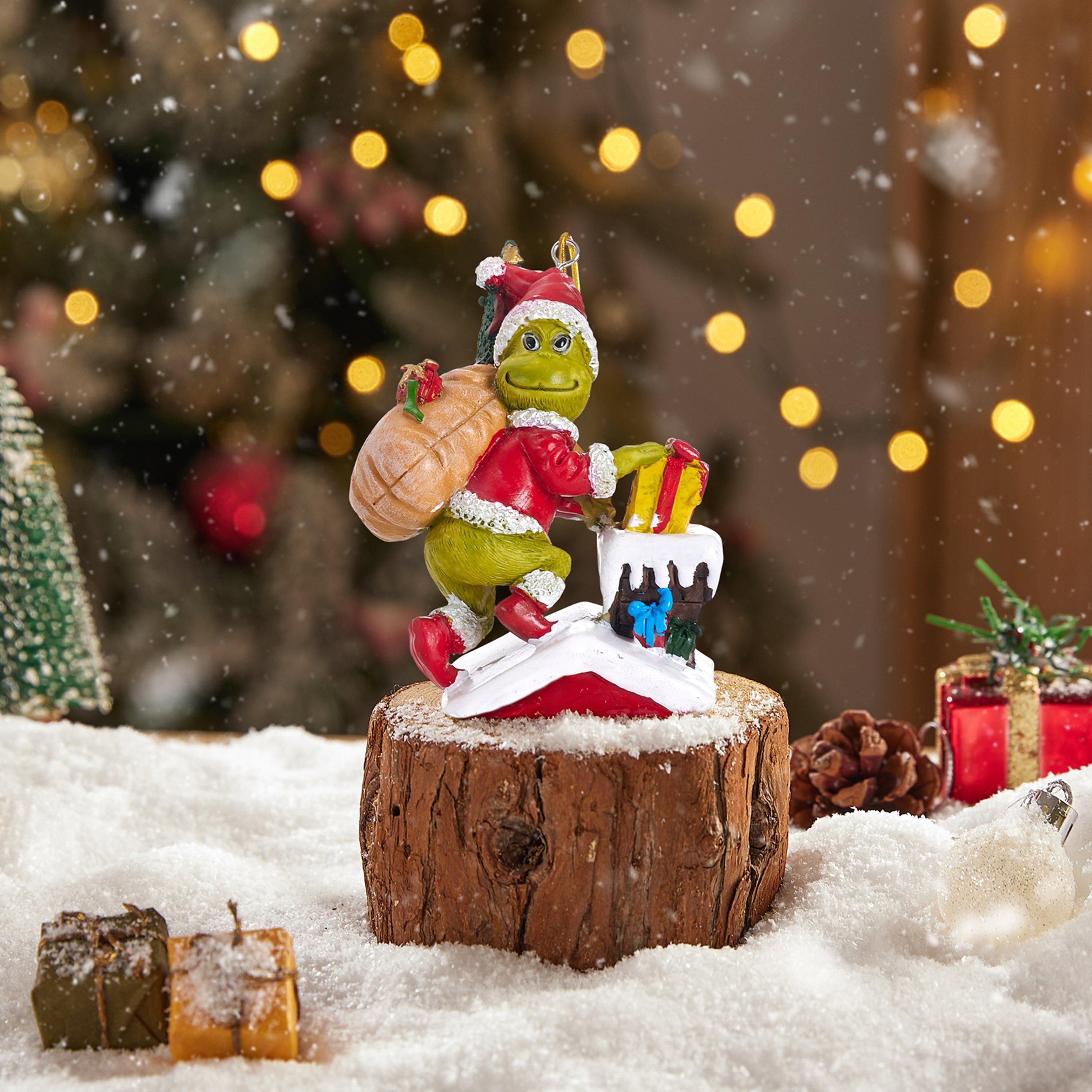 Green - LIFE IDEAS - Resin Christmas Grinch Hanging Ornament - 2