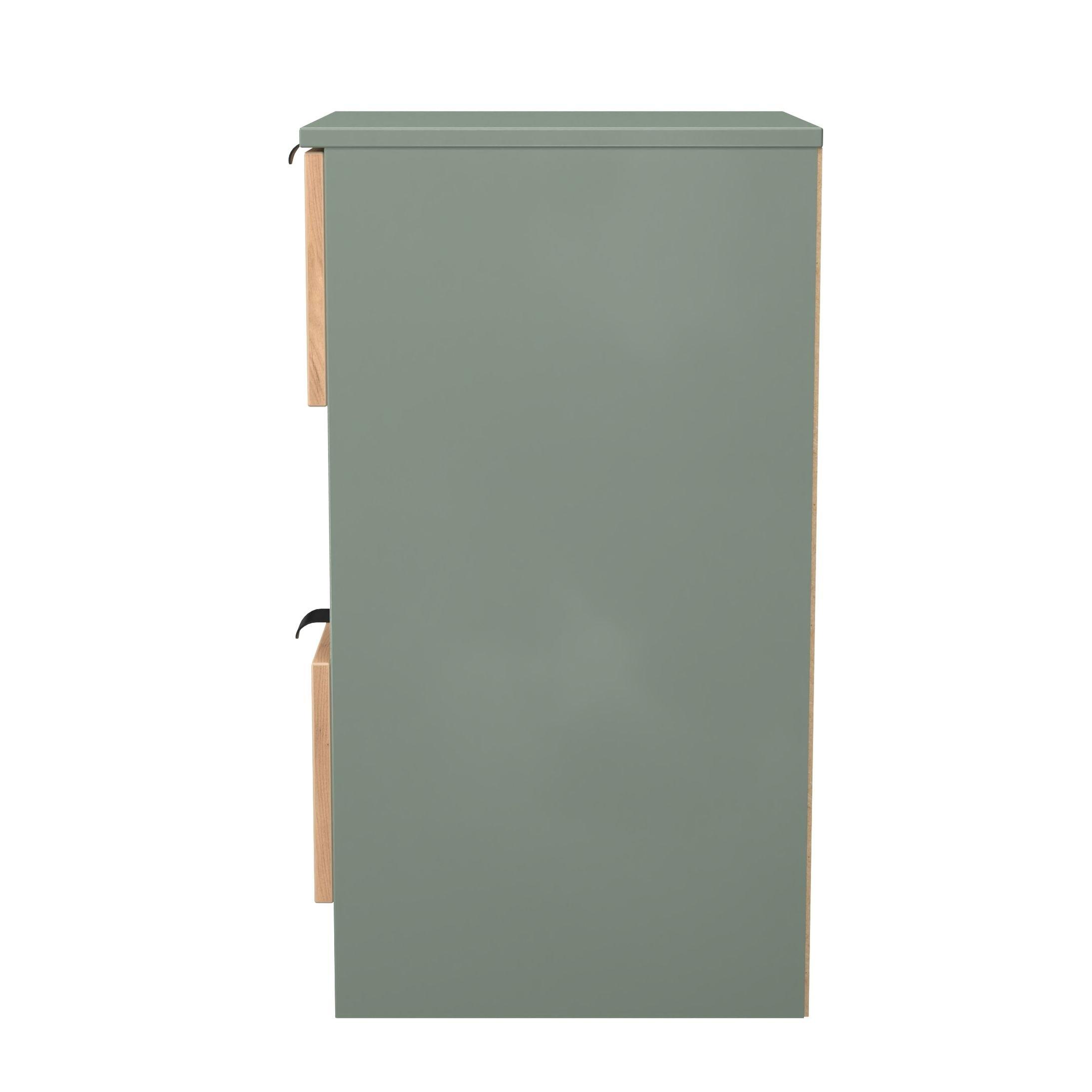 Craft Oak & Ree - Welcome Furniture - Solomon 2 Drawer Open Shelf Bedside Cabinet - 2