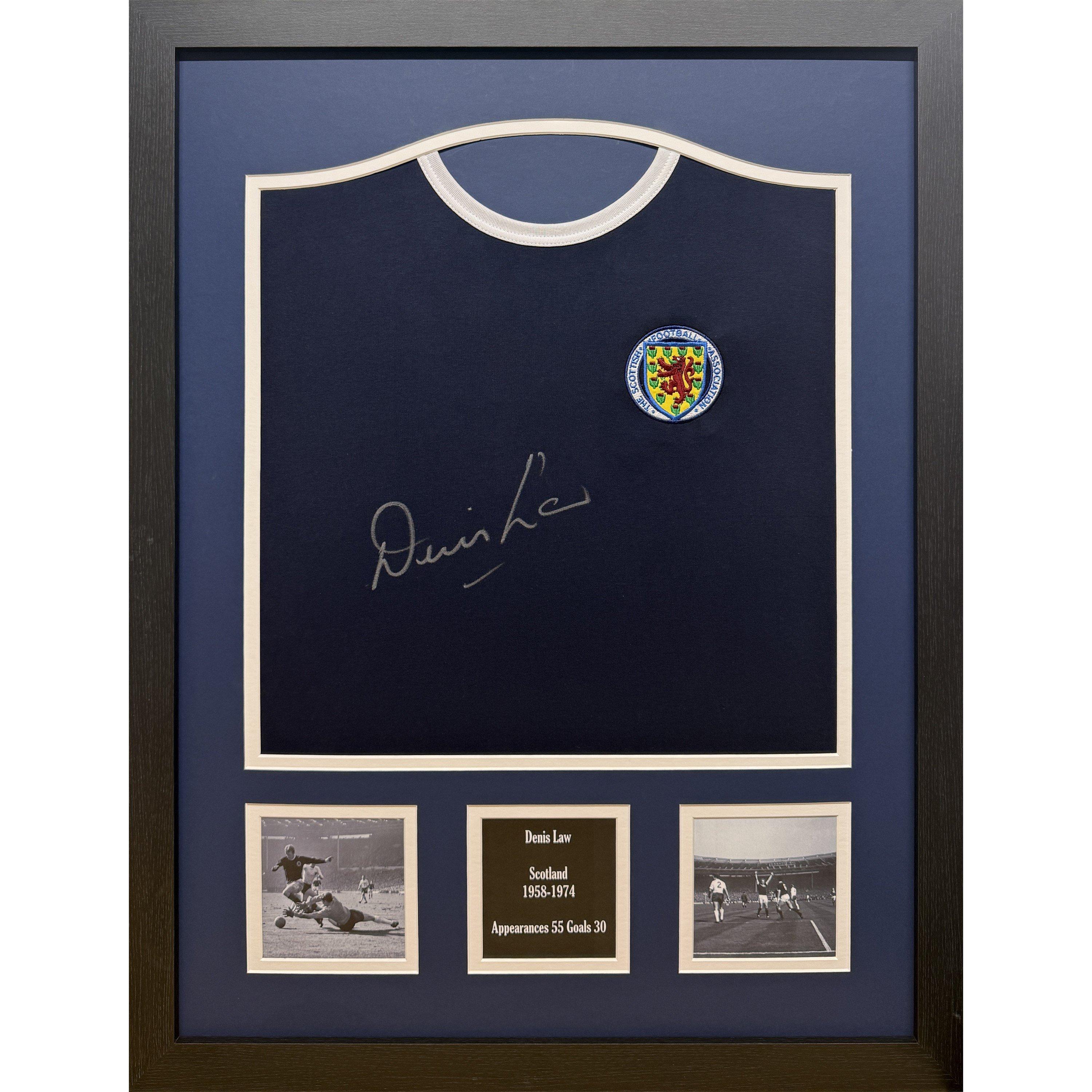 Blue - AllStarSignings Ltd - Denis Law signed Scotland shirt - 1