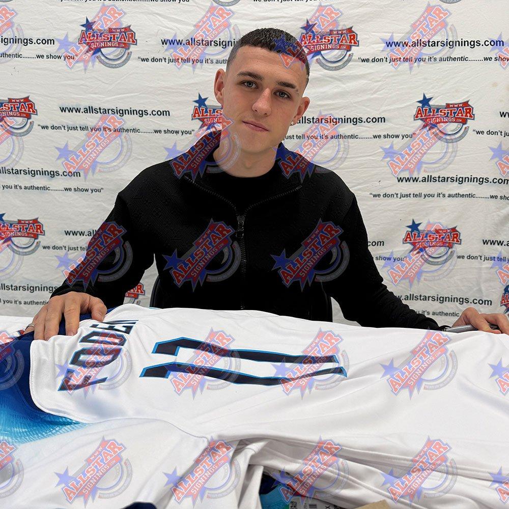 White - AllStarSignings Ltd - Phil Foden signed England football shirt - 2
