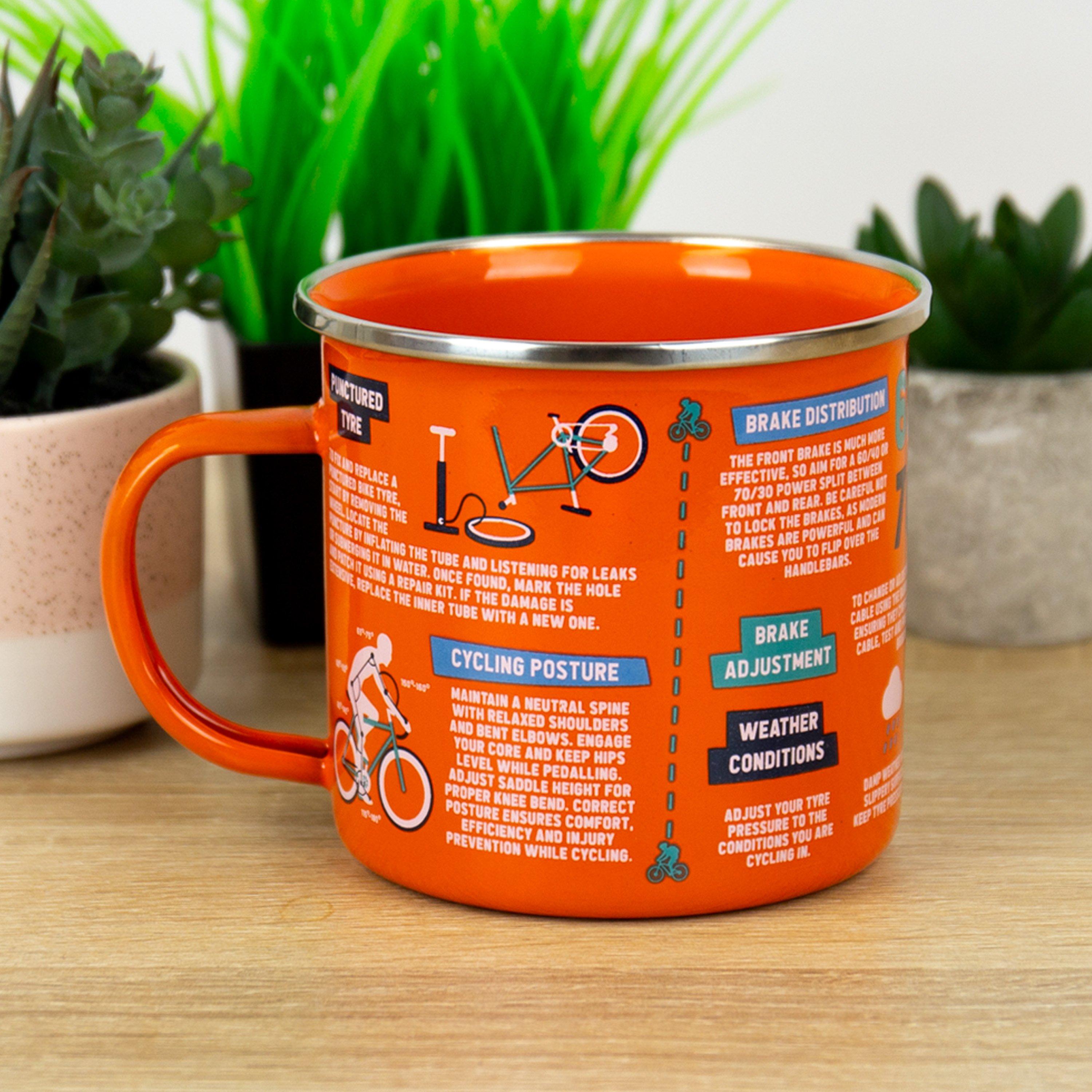 Orange - Gift Republic - Cycling Guide Mug - 1
