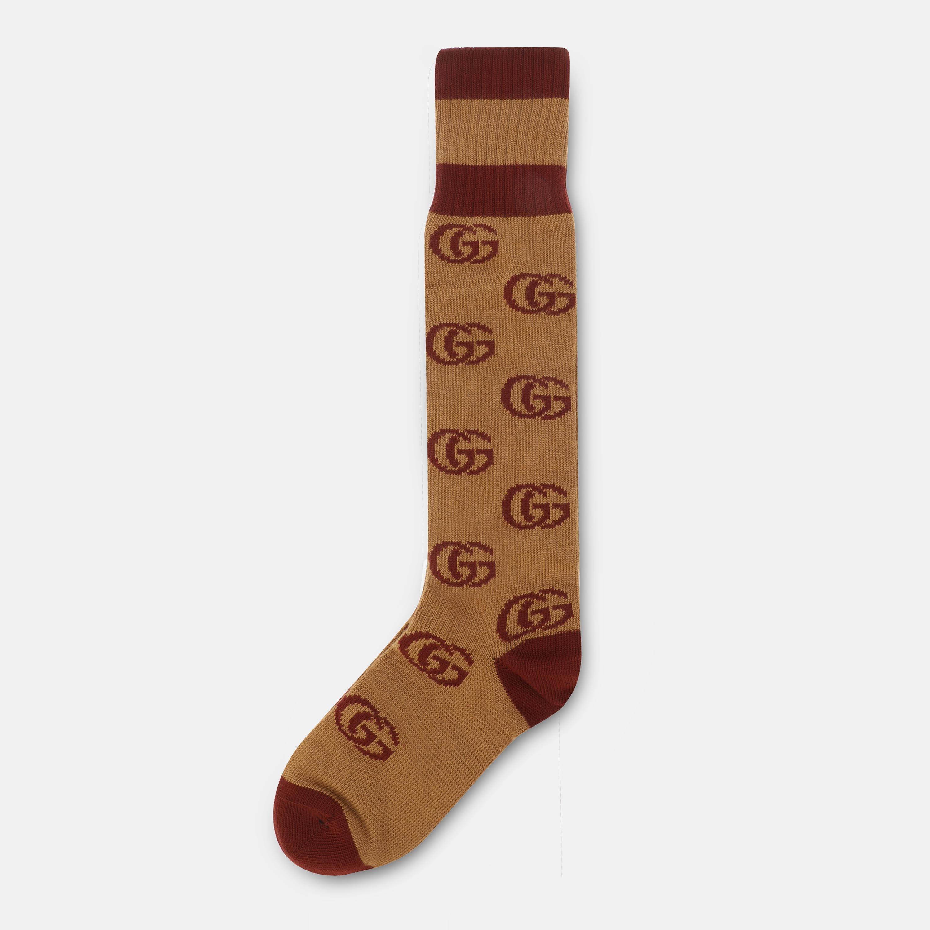 Gucci Women's Crew Socks - Brow/Brow - Medium
