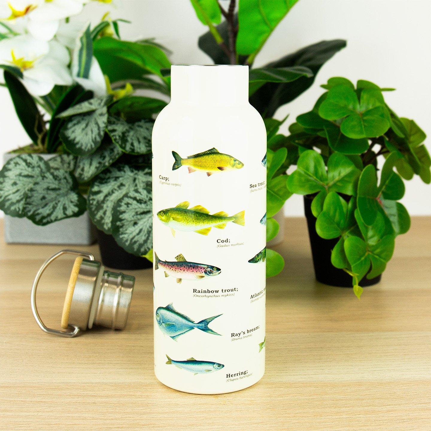 White - Gift Republic - Fish Ecologie Water Bottle - 2