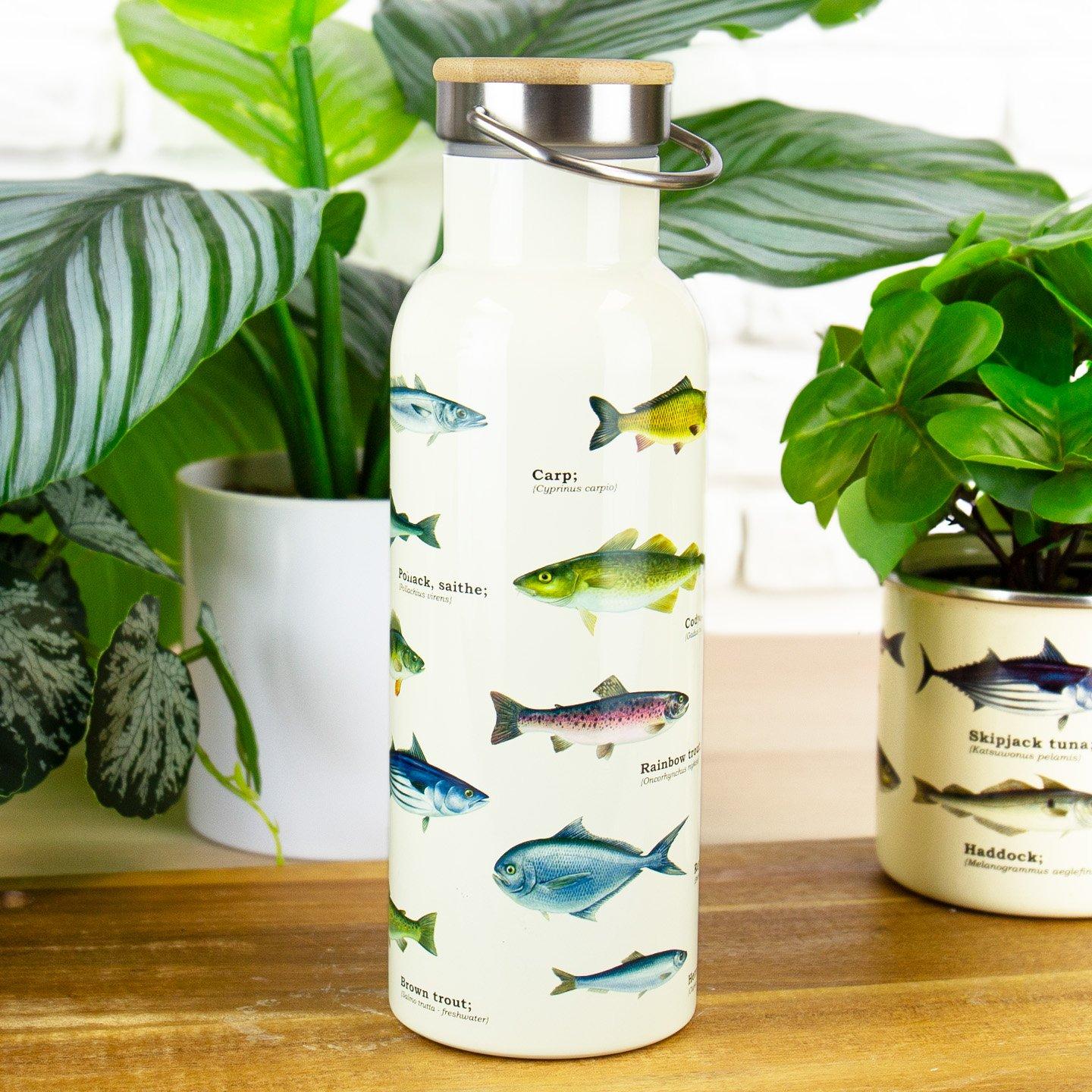 White - Gift Republic - Fish Ecologie Water Bottle - 3