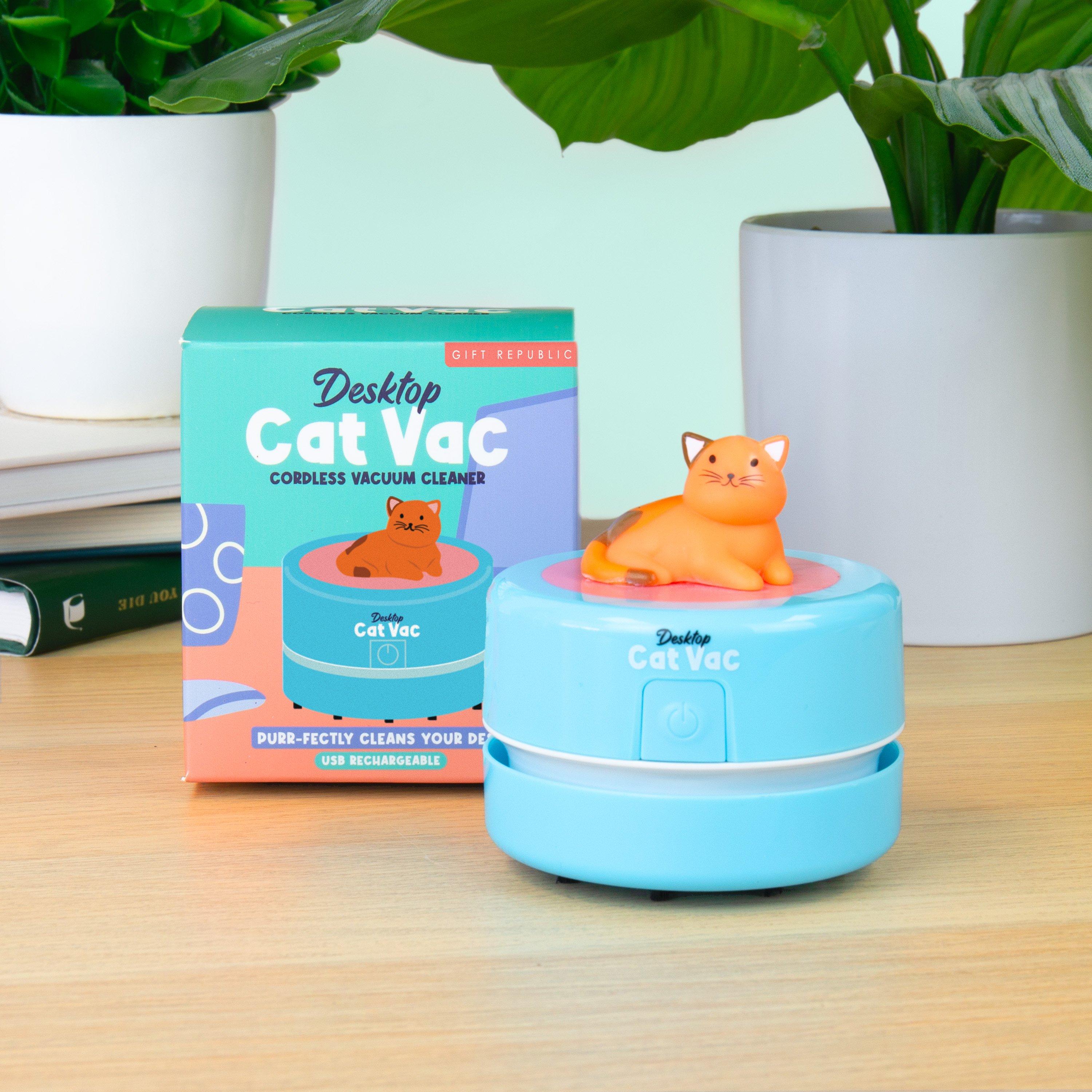 Green - Gift Republic - Cat Vac - Desktop Vacuum Cleaner - 2