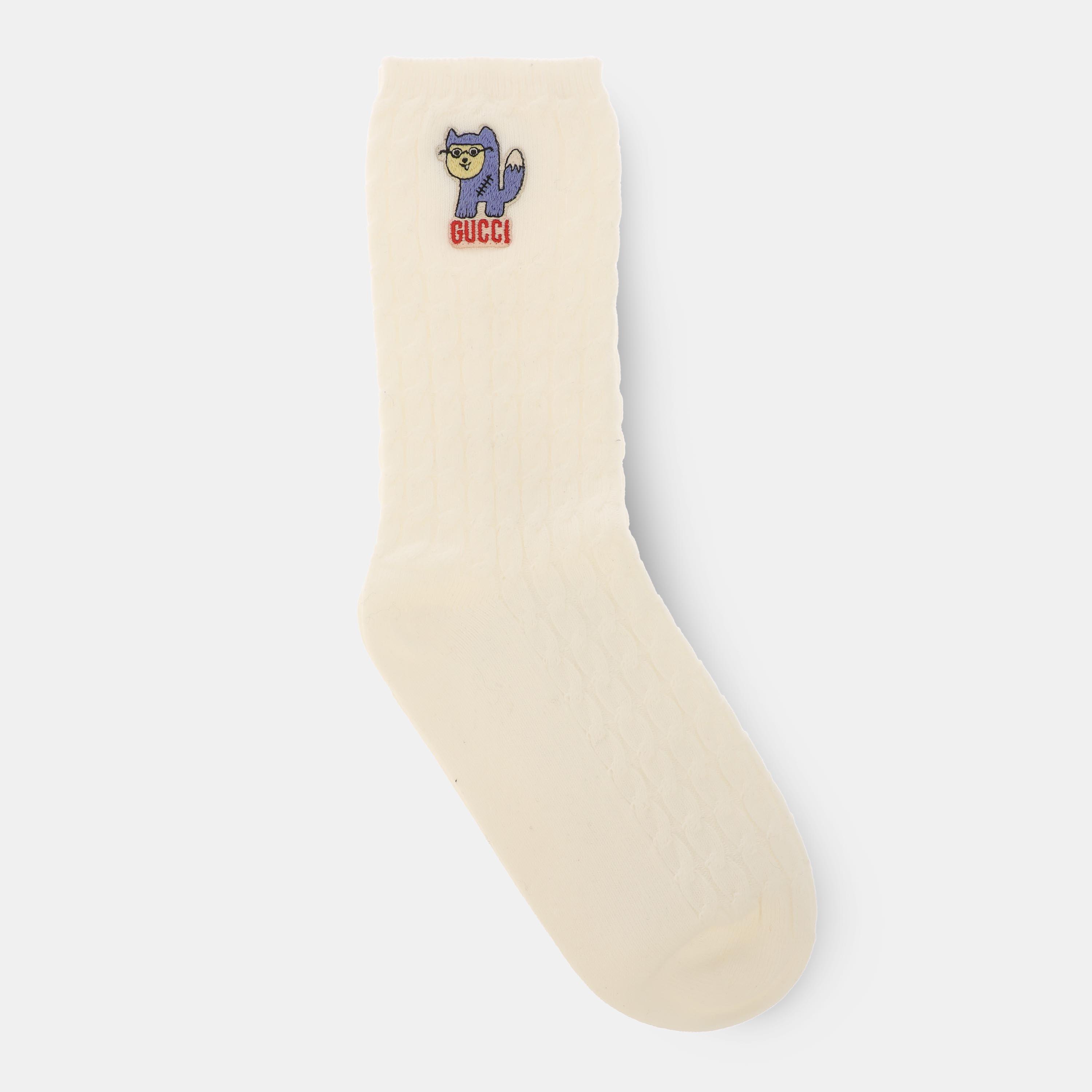 Gucci Women's Crew Socks - Ivory - Small