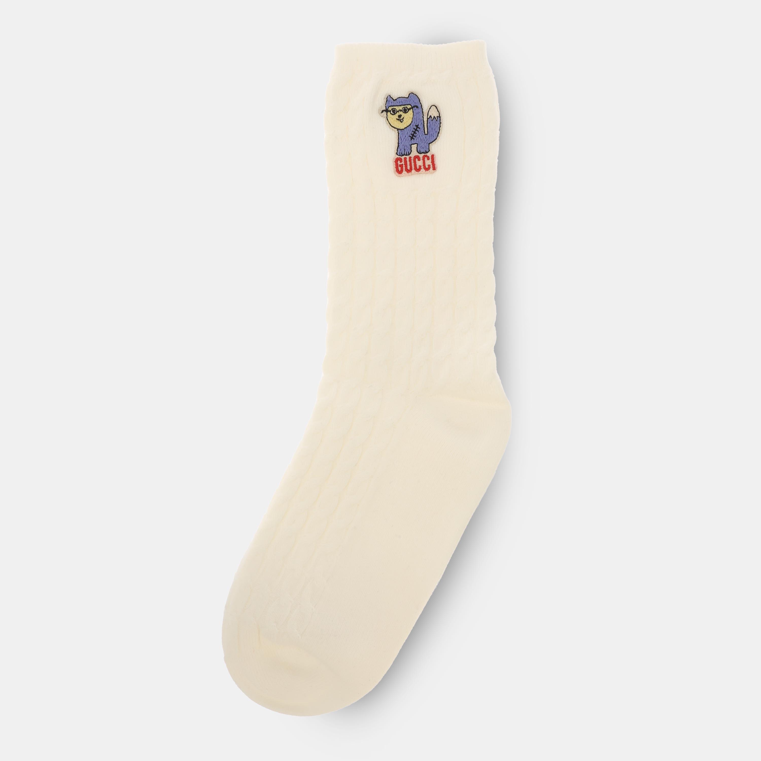 Ivory - Gucci - Women's Crew Socks - 2