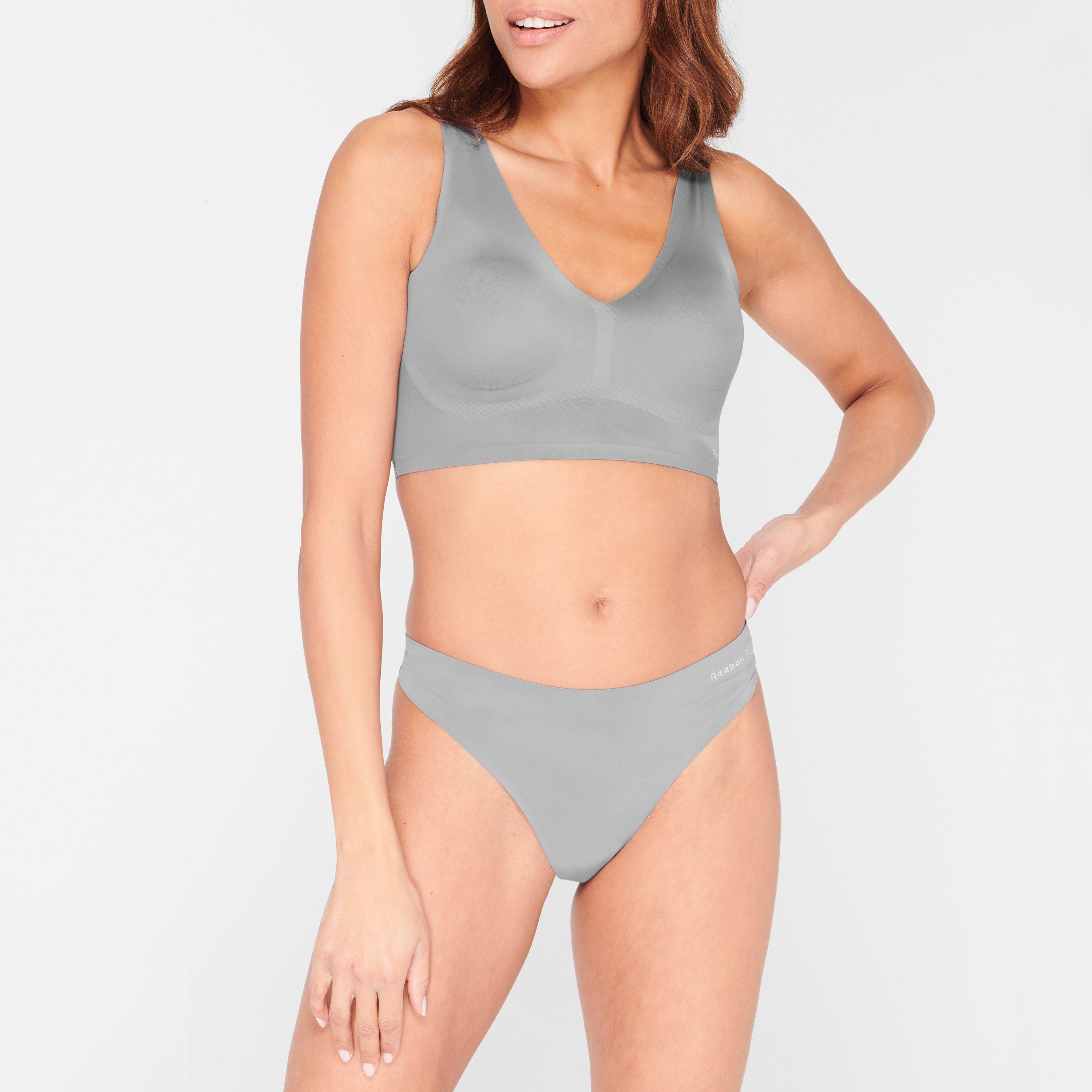 Cinzento - Reebok - Amina Bonded Bralette Ladies - 4