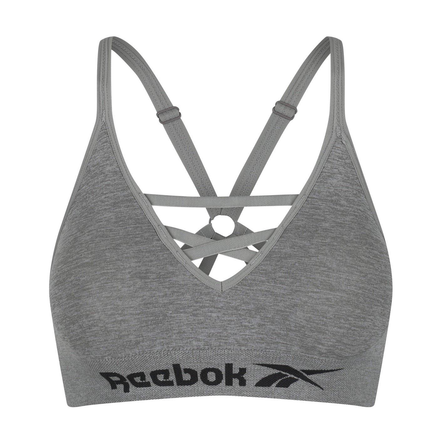 Reebok Women's Seamless Bra Maryna - Grey Marl - 14 (L)