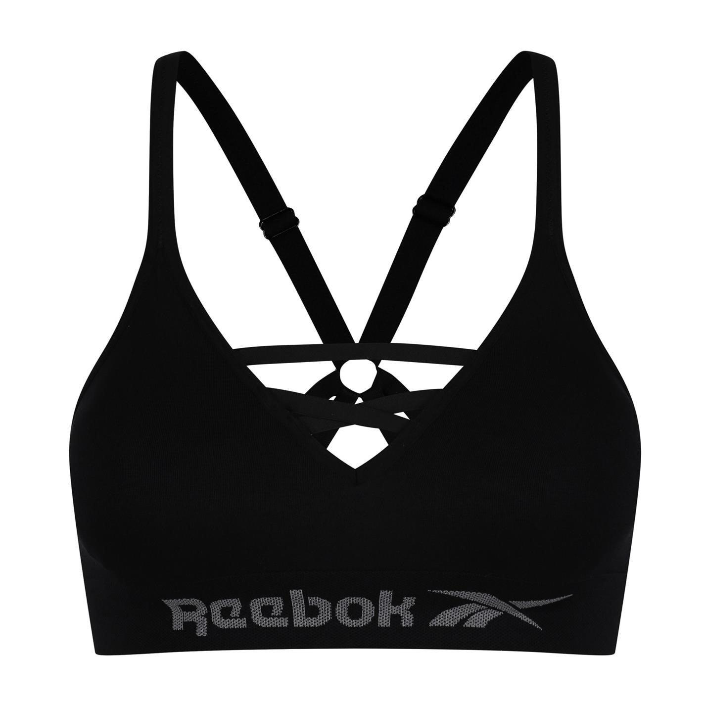 Reebok Women's Seamless Bra Maryna - Black - 8 (XS)