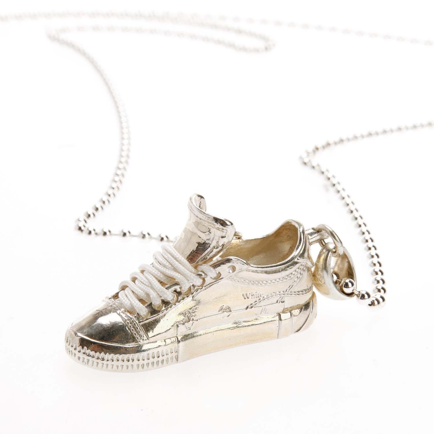 Silver - Off White - Arrow Vulcanized Necklace - 2