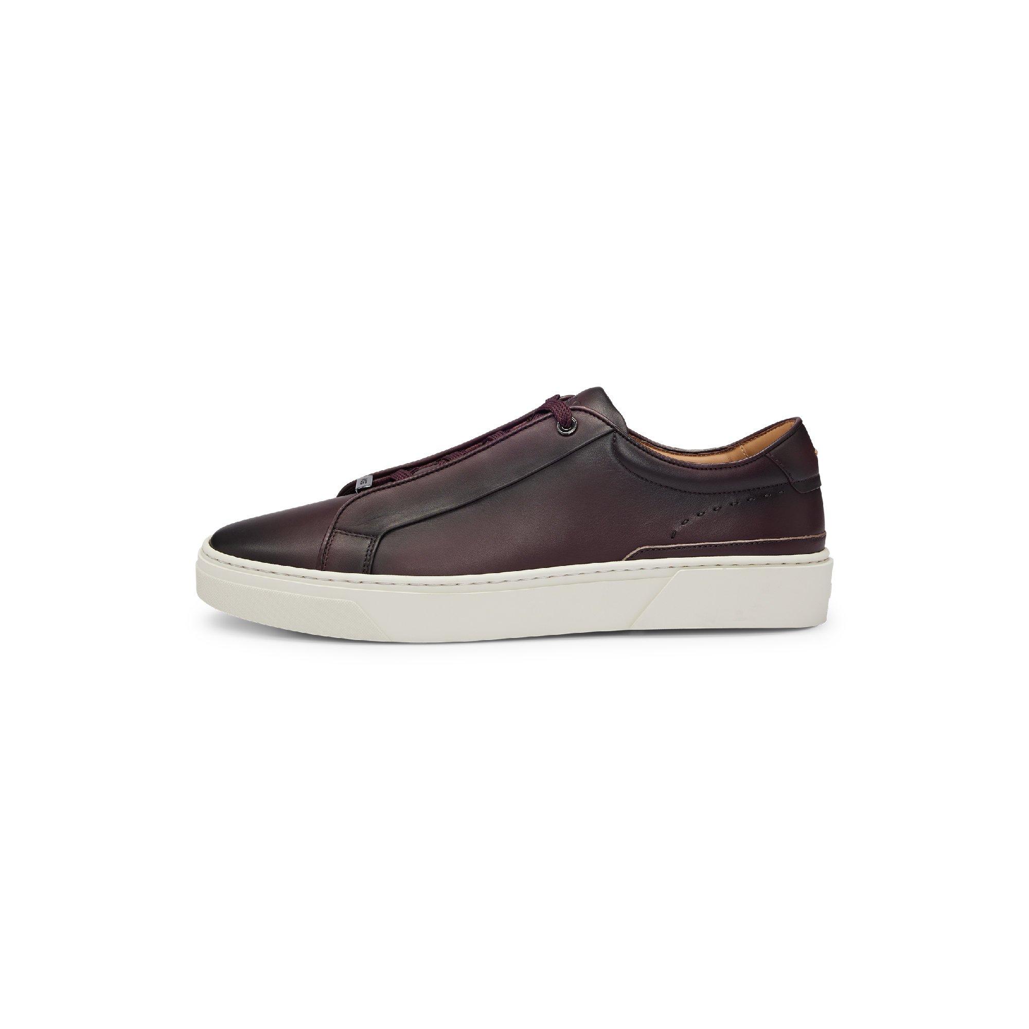 Dark Red - Boss - Mens Gary Tenn Low-Top Trainers - 2