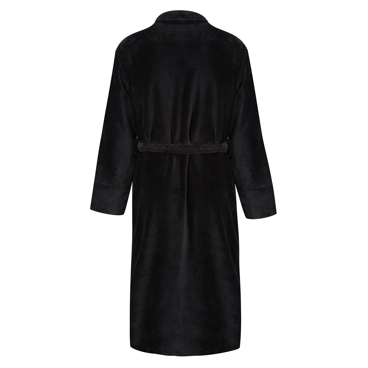 Black - Ben Sherman - Mens Fleece Robe Randol - 2