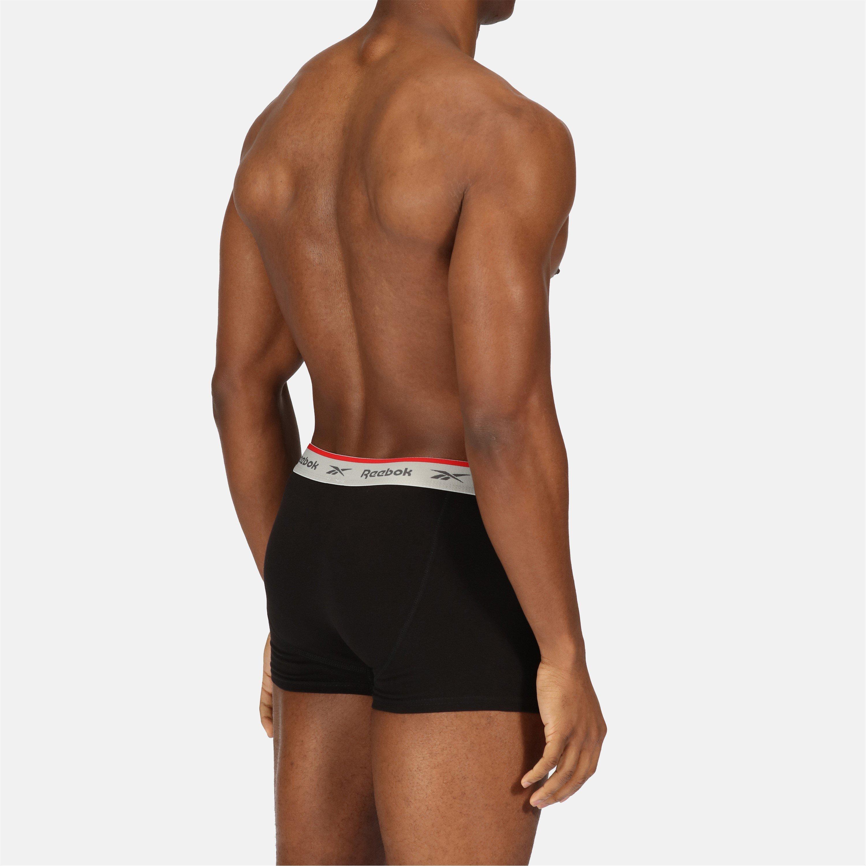 Zwart - Reebok - 3 Pack Mens Boxer Short Ovett - 6