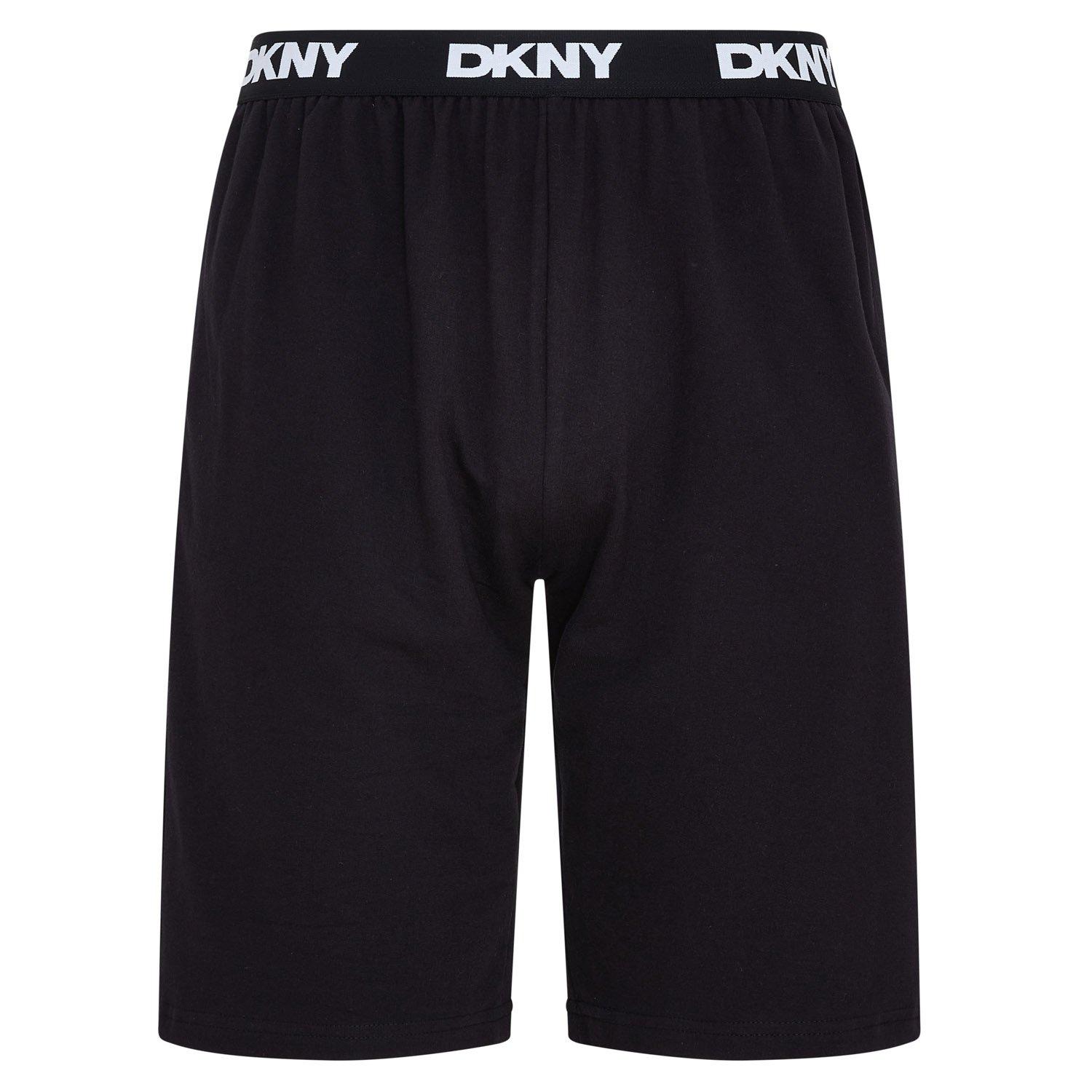 DKNY Mens Lounge Shorts Lions - Black