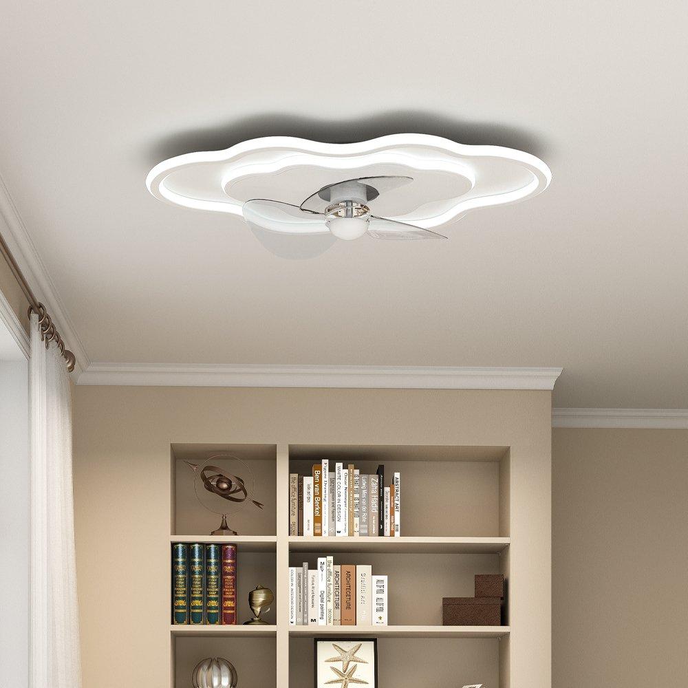 White - Kabinet UK - Cloud-Shaped Ceiling Mount LED Fan Light - 2