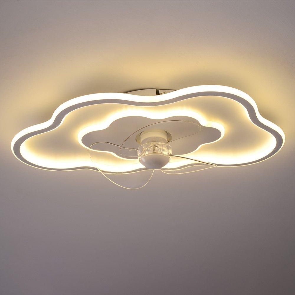 White - Kabinet UK - Cloud-Shaped Ceiling Mount LED Fan Light - 4