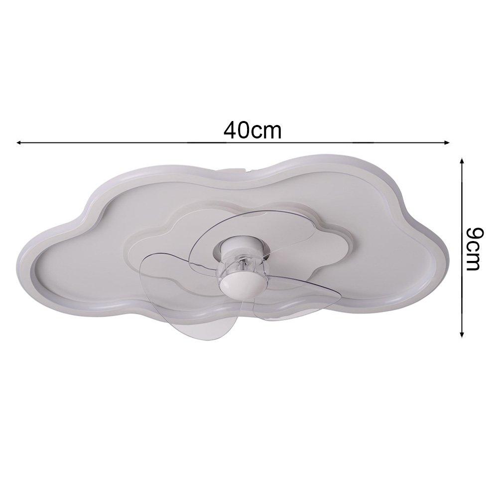 White - Kabinet UK - Cloud-Shaped Ceiling Mount LED Fan Light - 7