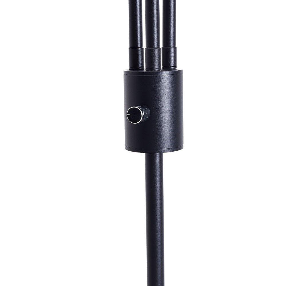 Black - Kabinet UK - 3-Light Paper Rope Wrapped Floor Lamp - 7