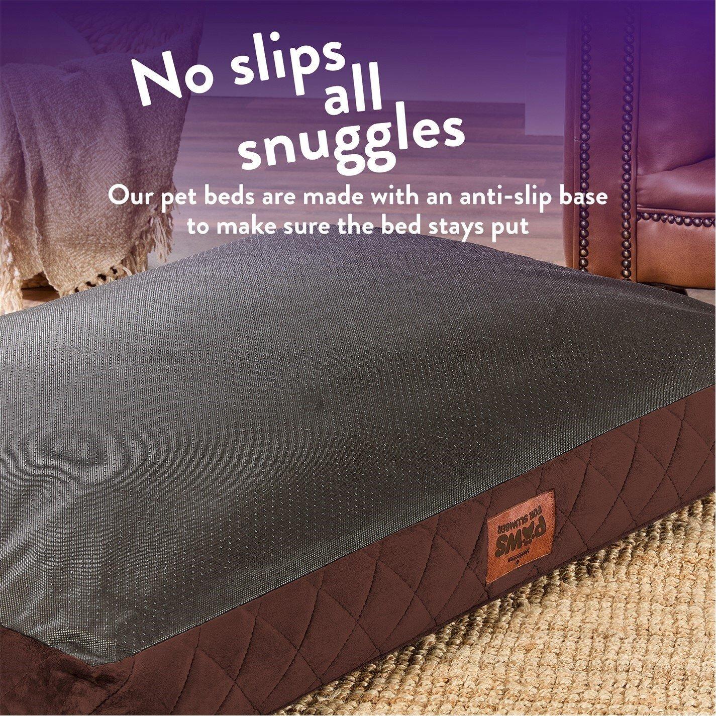 Chocolate Brown - Slumberdown - Paws for Slumber Padded Pet Bed Chocolate Brown - 5