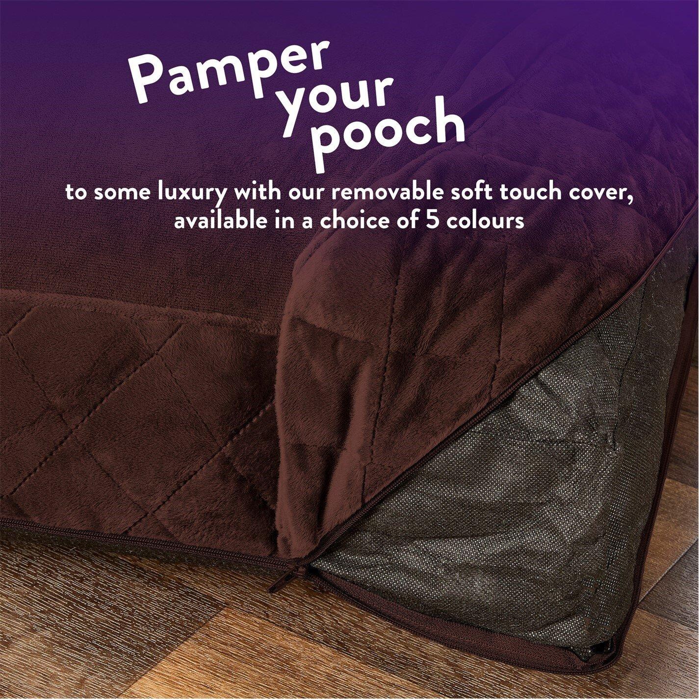 Chocolate Brown - Slumberdown - Paws for Slumber Padded Pet Bed Chocolate Brown - 6