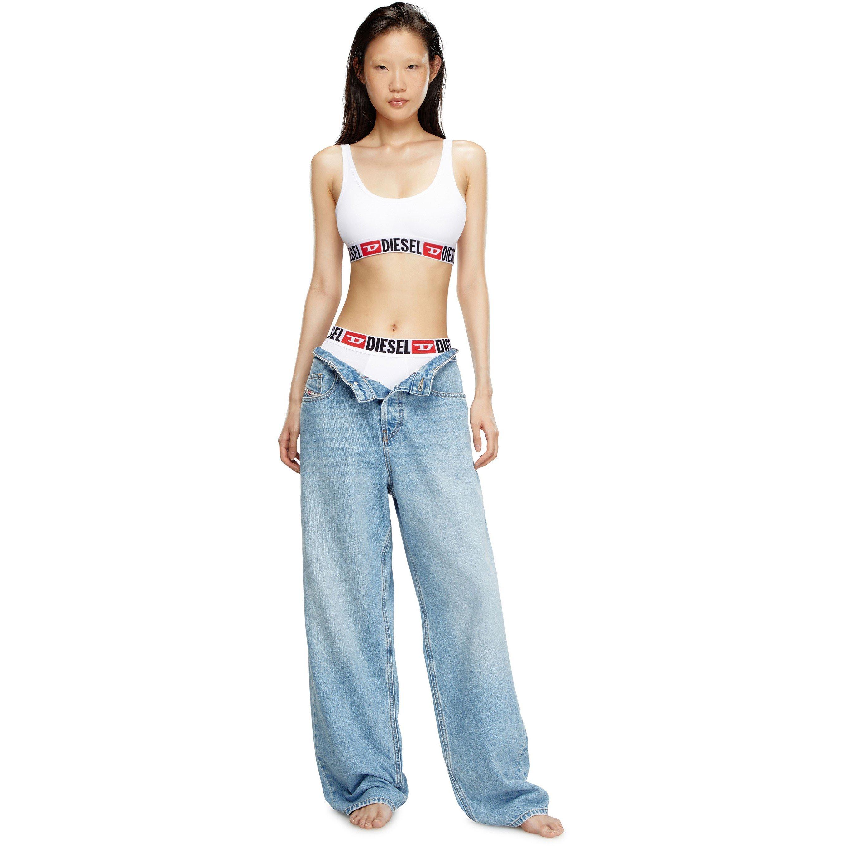 White - Diesel - Logo Bralette - 4