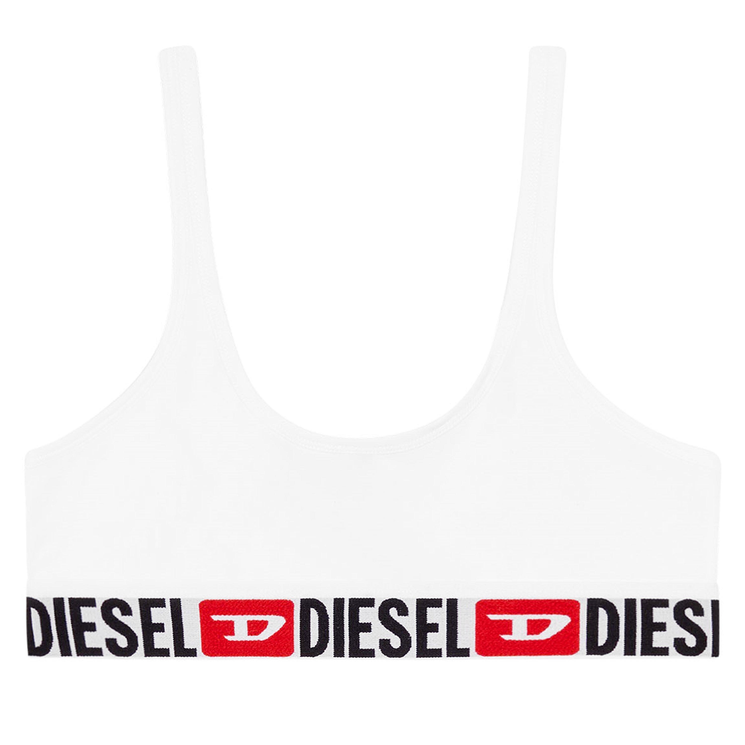 White - Diesel - Logo Bralette - 5