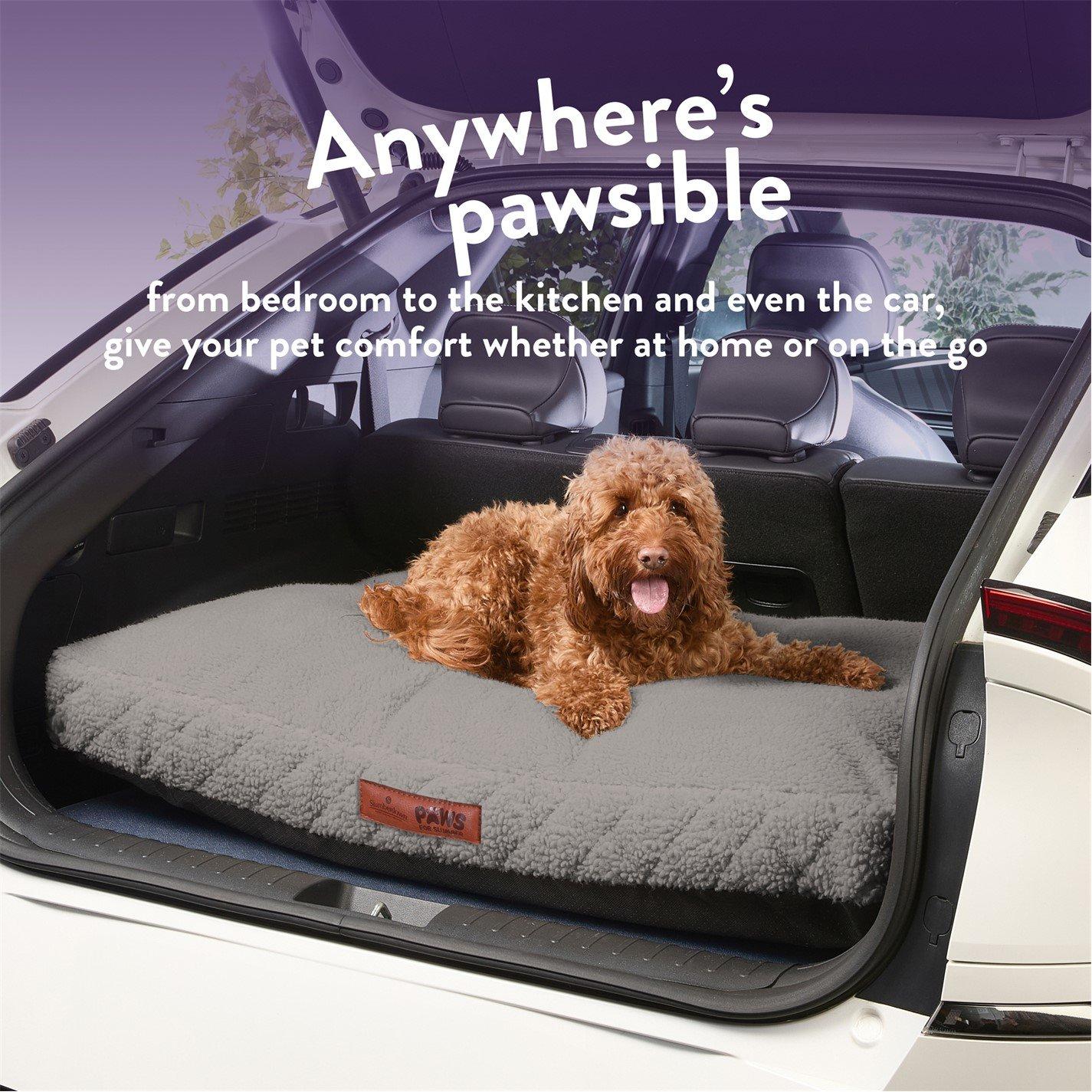 Light Grey - Slumberdown - Paws for Slumber Sherpa Pet Bed Light Grey - 6