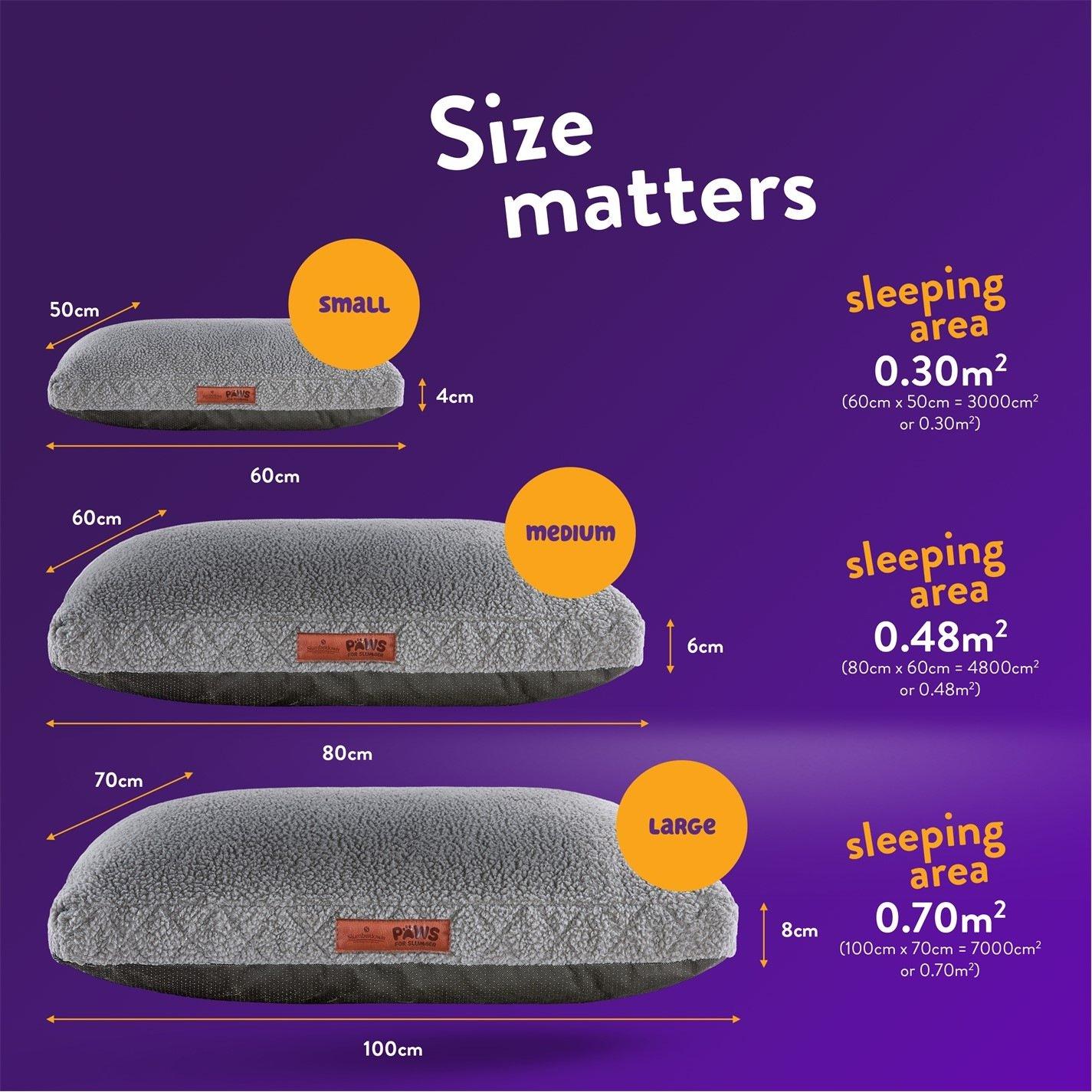 Light Grey - Slumberdown - Paws for Slumber Sherpa Pet Bed Light Grey - 8