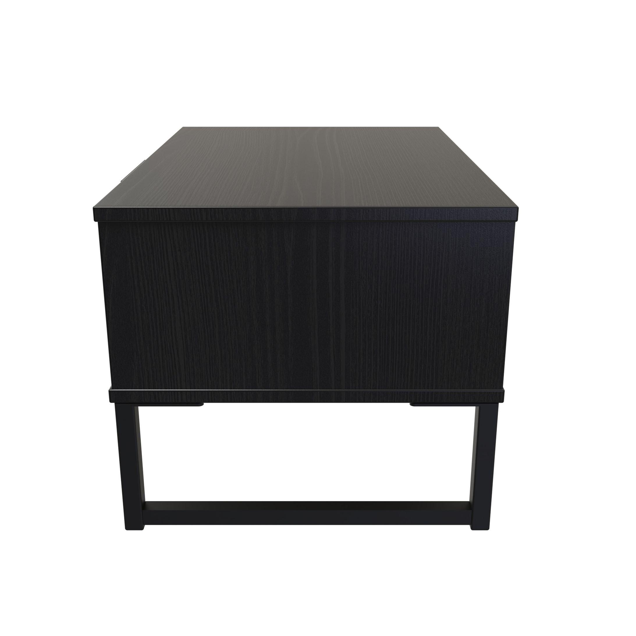 Black Matt - Welcome Furniture - Hong Kong  1 Drawer Wide Side Table - 2
