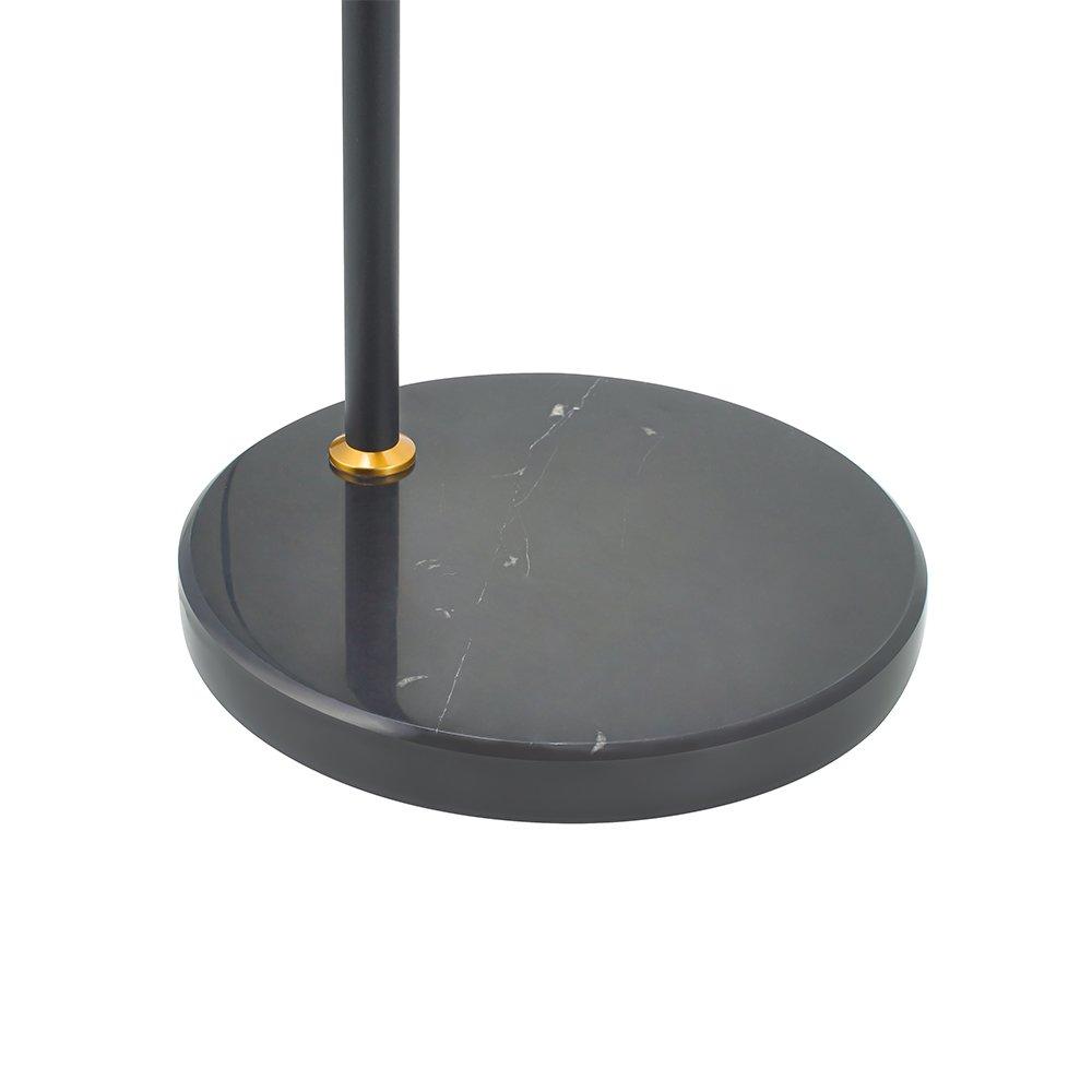 Black Gold - Kabinet UK - Modern Adjustable Arc Floor Lamp with Wood Tray - 6