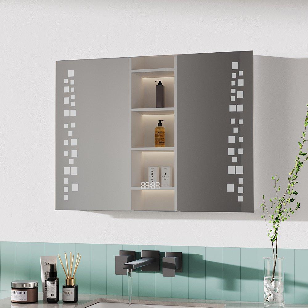 White - Kabinet UK - Modern Fog-Free LED Bathroom Mirror Surface Mount - 2