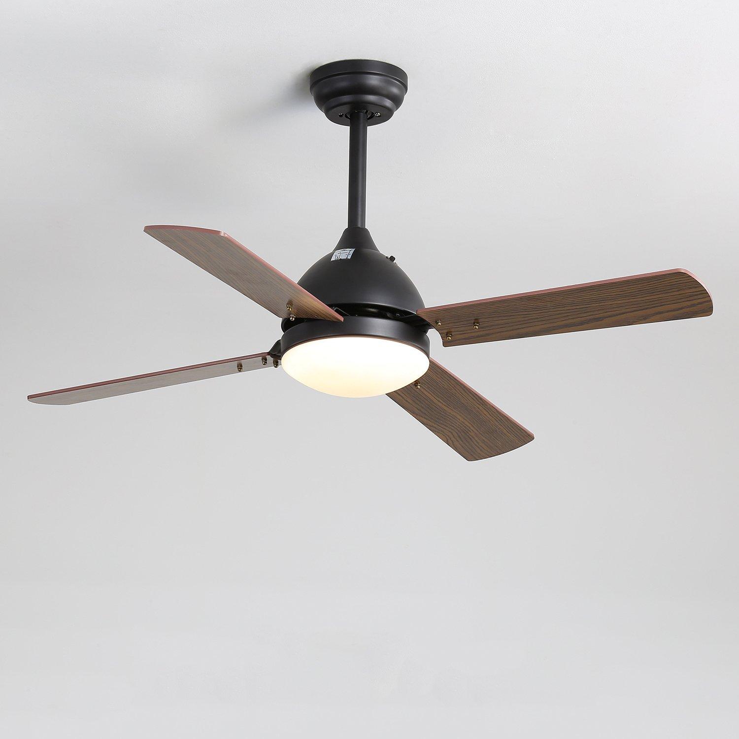 Brown - Kabinet UK - 4 Blade Ceiling Fan with Light for Indoor/Outdoor - 1