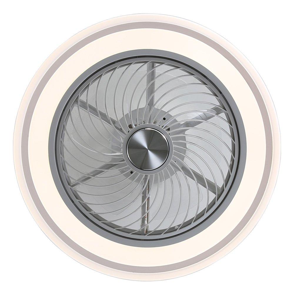 White - Kabinet UK - 21-inch Acrylic Ceiling Mount LED Fan Light - 5