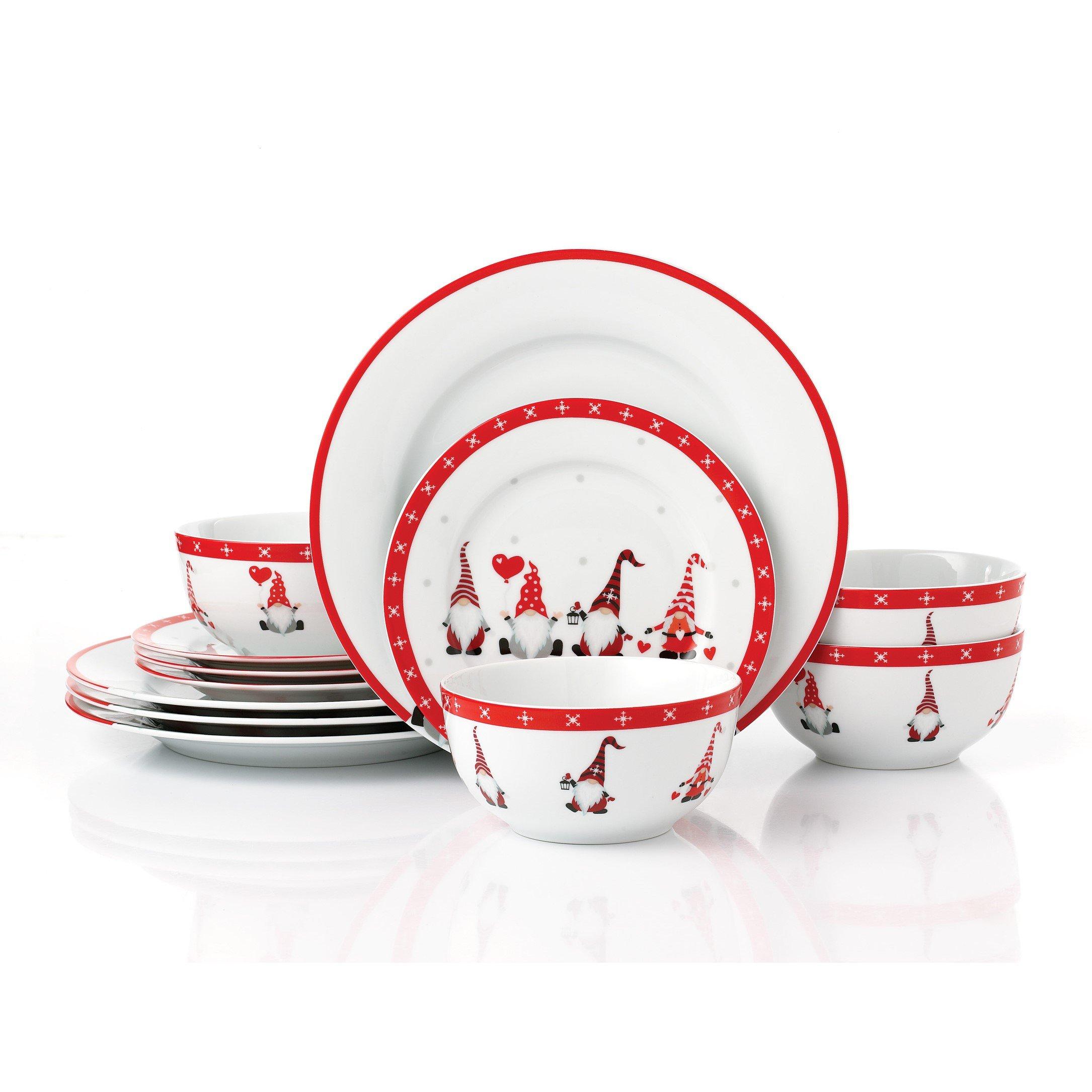 Multi - Waterside - 12pc Nordic Gnome Dinner Set - 1