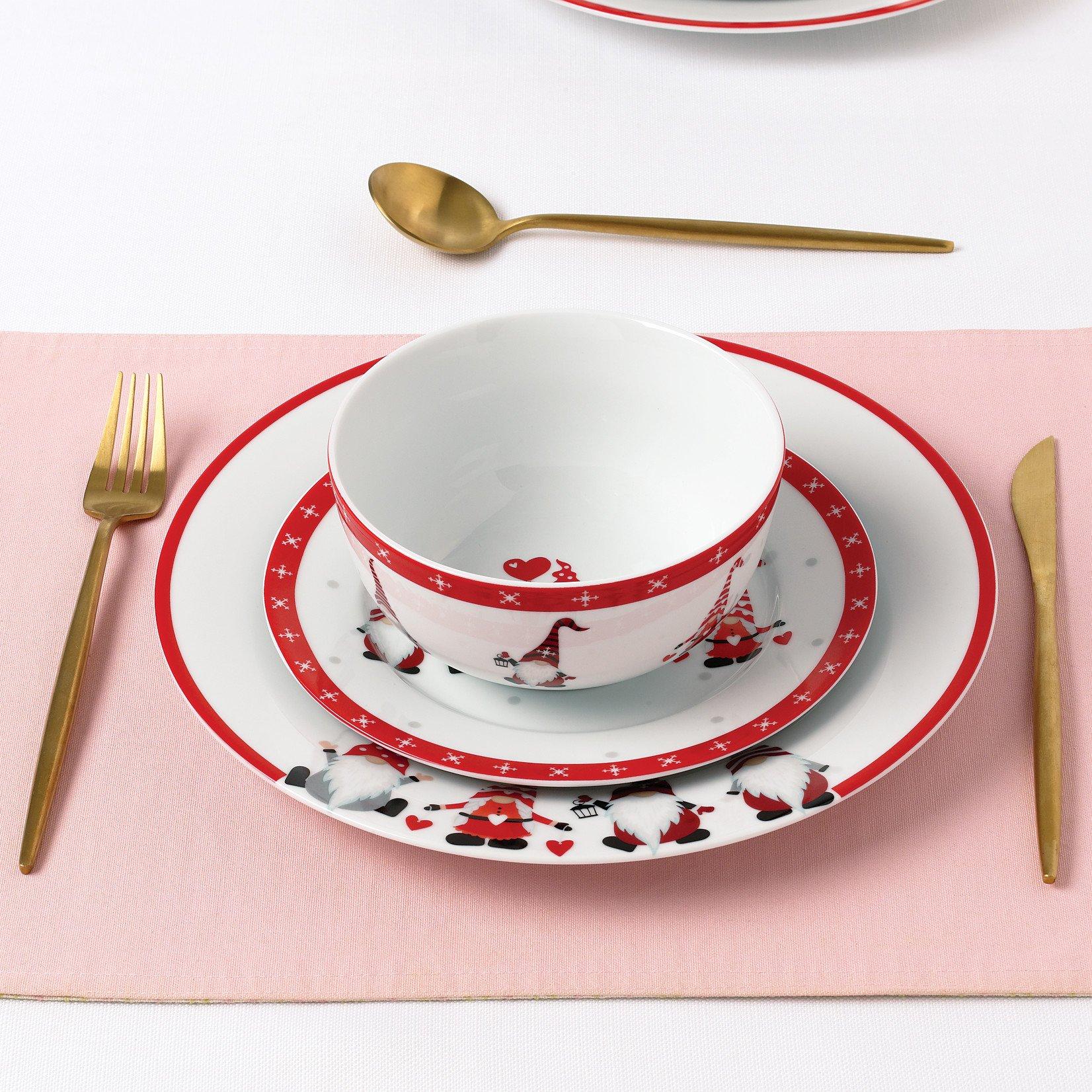 Multi - Waterside - 12pc Nordic Gnome Dinner Set - 2