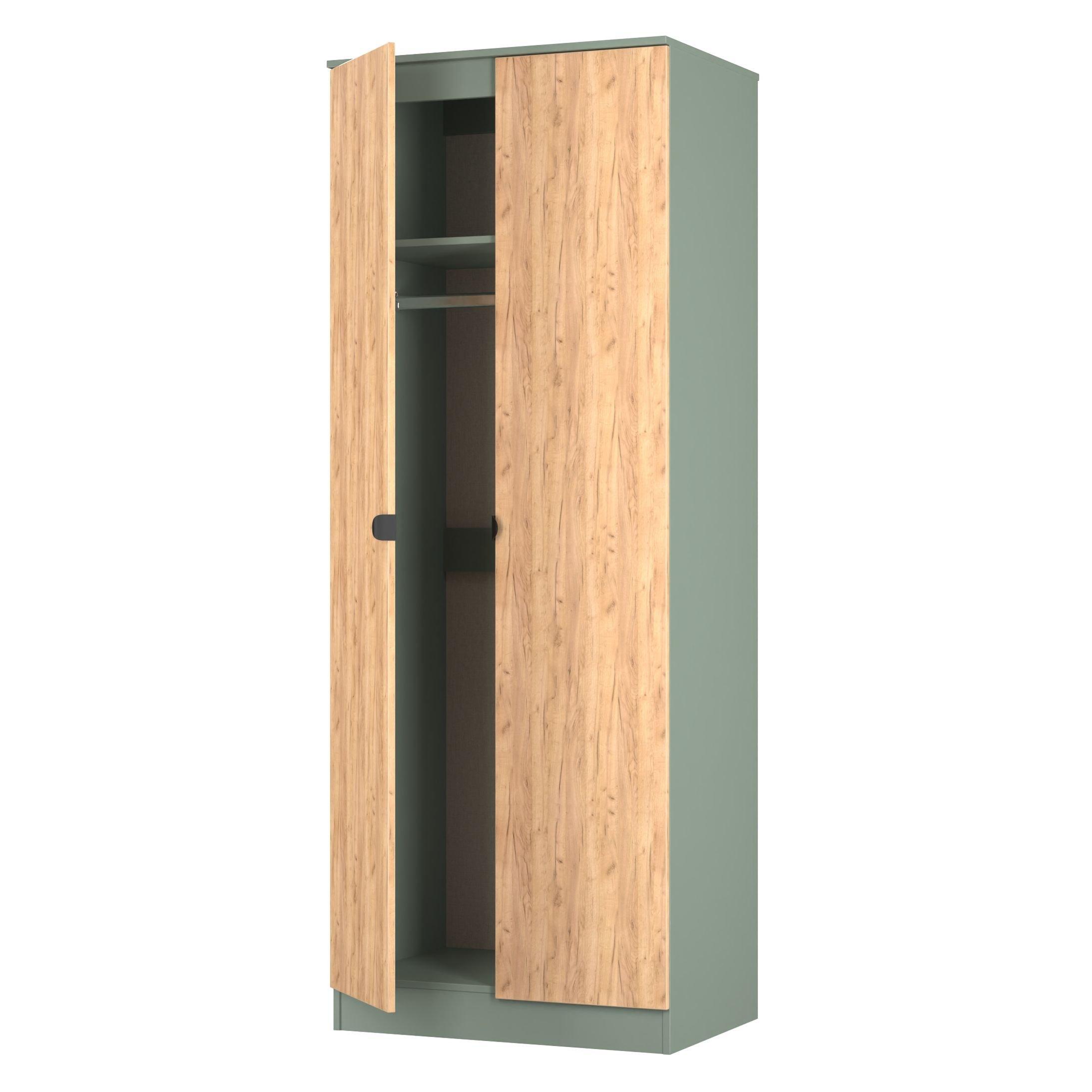 Craft Oak & Ree - Welcome Furniture - Solomon Double Wardrobe - 5