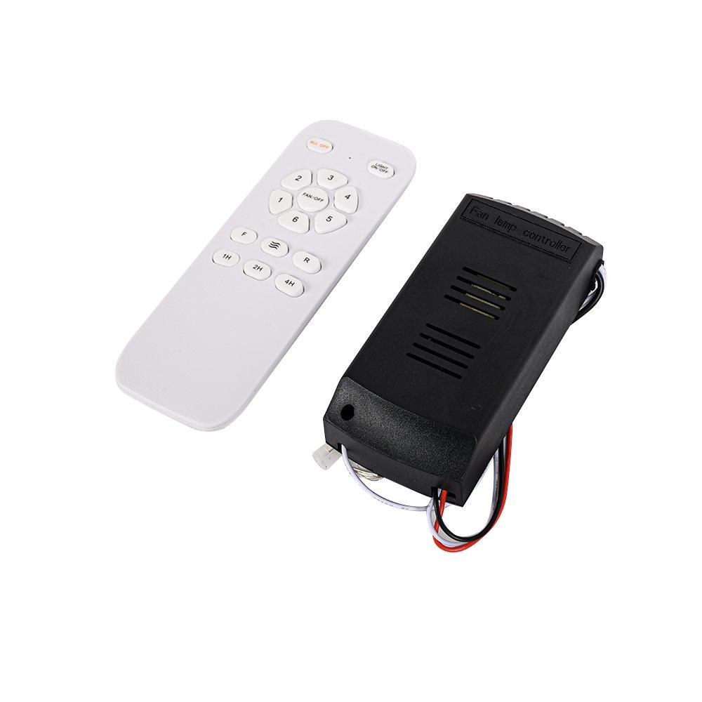 Black - Kabinet UK - Caged Farmhouse Style Ceiling Fan with Lights - 7