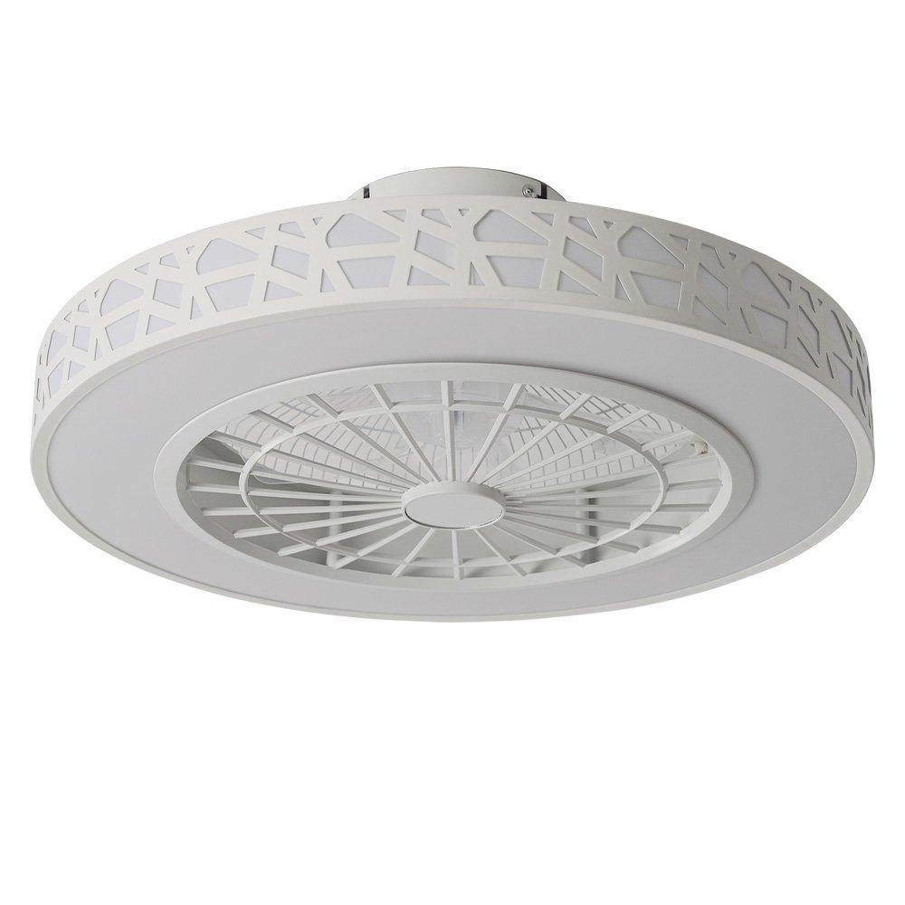 White - Kabinet UK - Round Acrylic Ceiling Mount LED Fan Light - 3