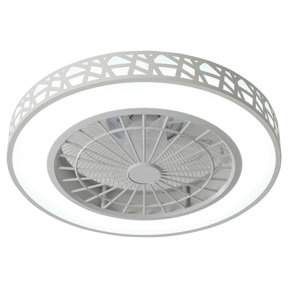 White - Kabinet UK - Round Acrylic Ceiling Mount LED Fan Light - 4
