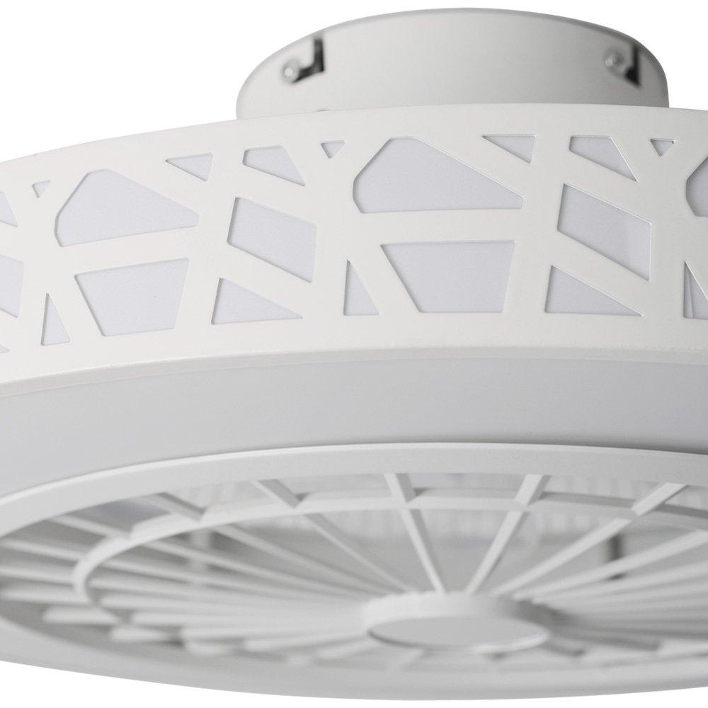 White - Kabinet UK - Round Acrylic Ceiling Mount LED Fan Light - 6