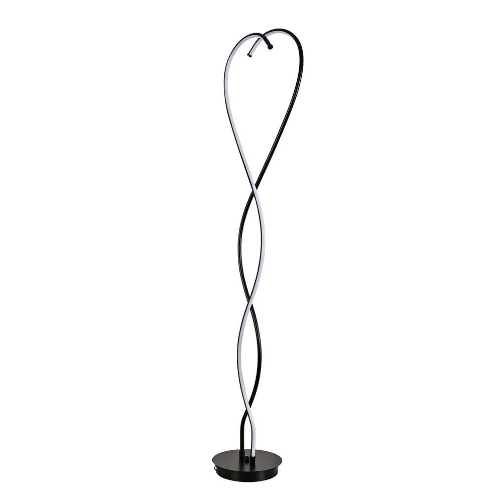 Black - Kabinet UK - Swirling LED Floor Lamp for Living Room - 2