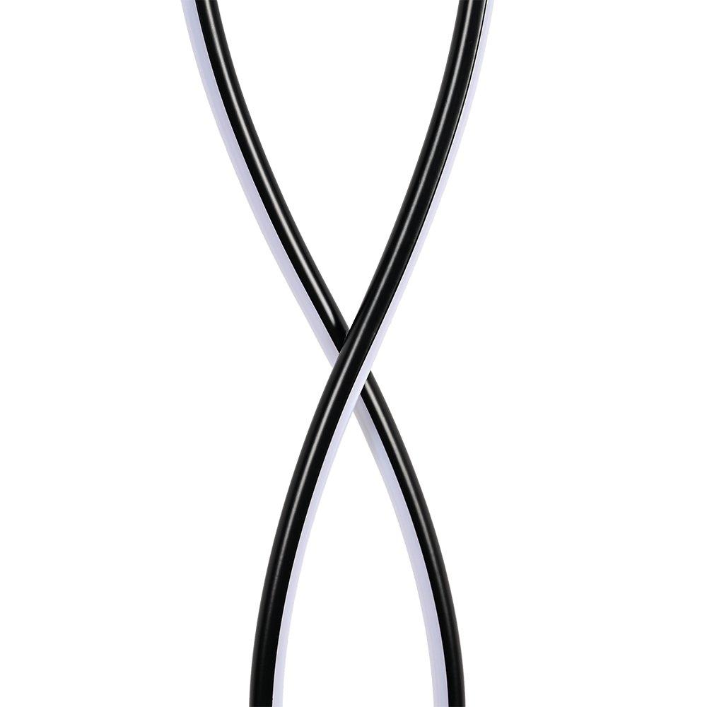 Black - Kabinet UK - Swirling LED Floor Lamp for Living Room - 4