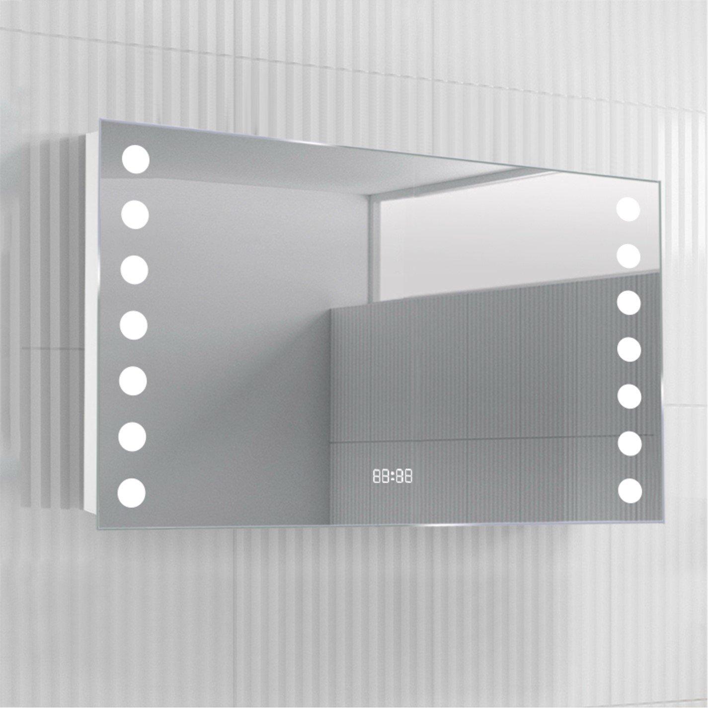White - Kabinet UK - Modern Fog-Free LED Bathroom Mirror Surface Mount - 1