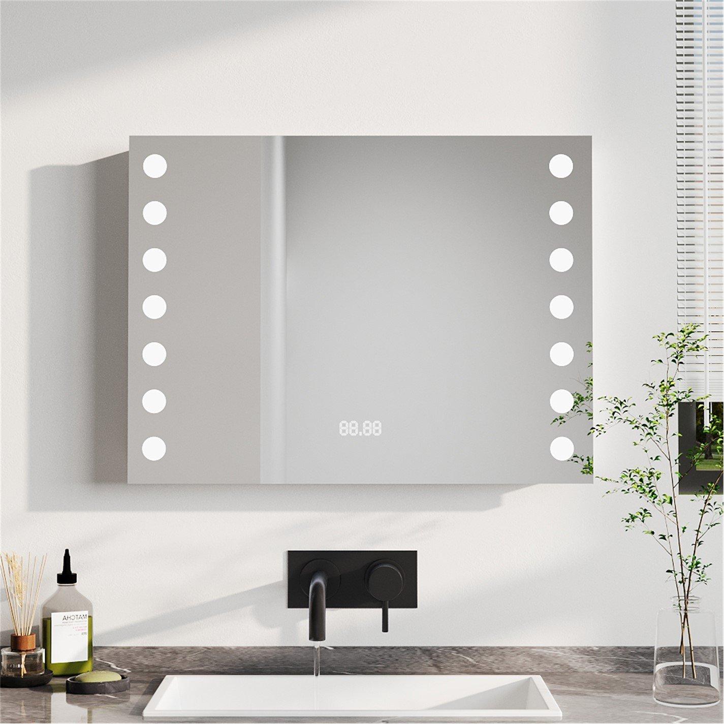 White - Kabinet UK - Modern Fog-Free LED Bathroom Mirror Surface Mount - 2
