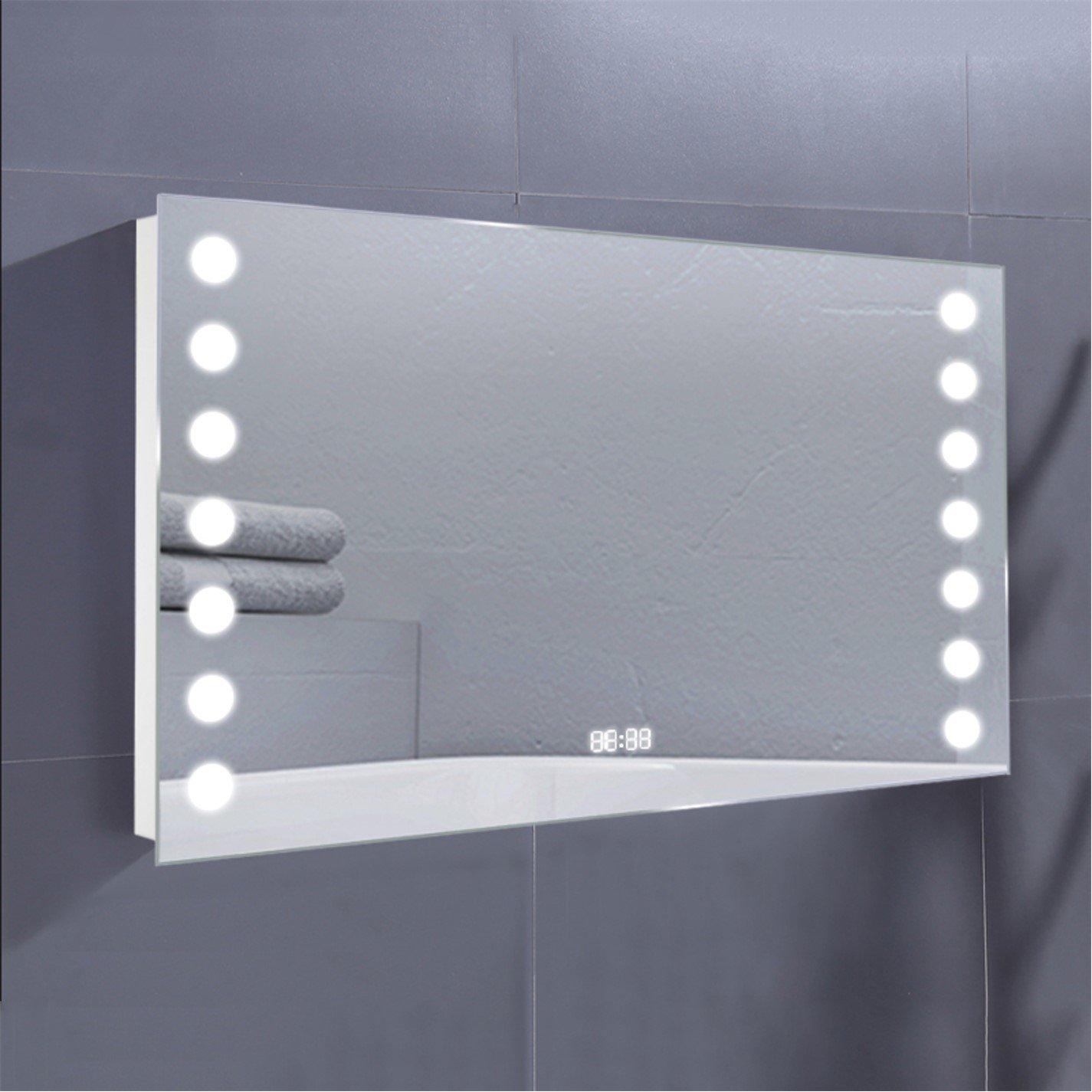 White - Kabinet UK - Modern Fog-Free LED Bathroom Mirror Surface Mount - 4