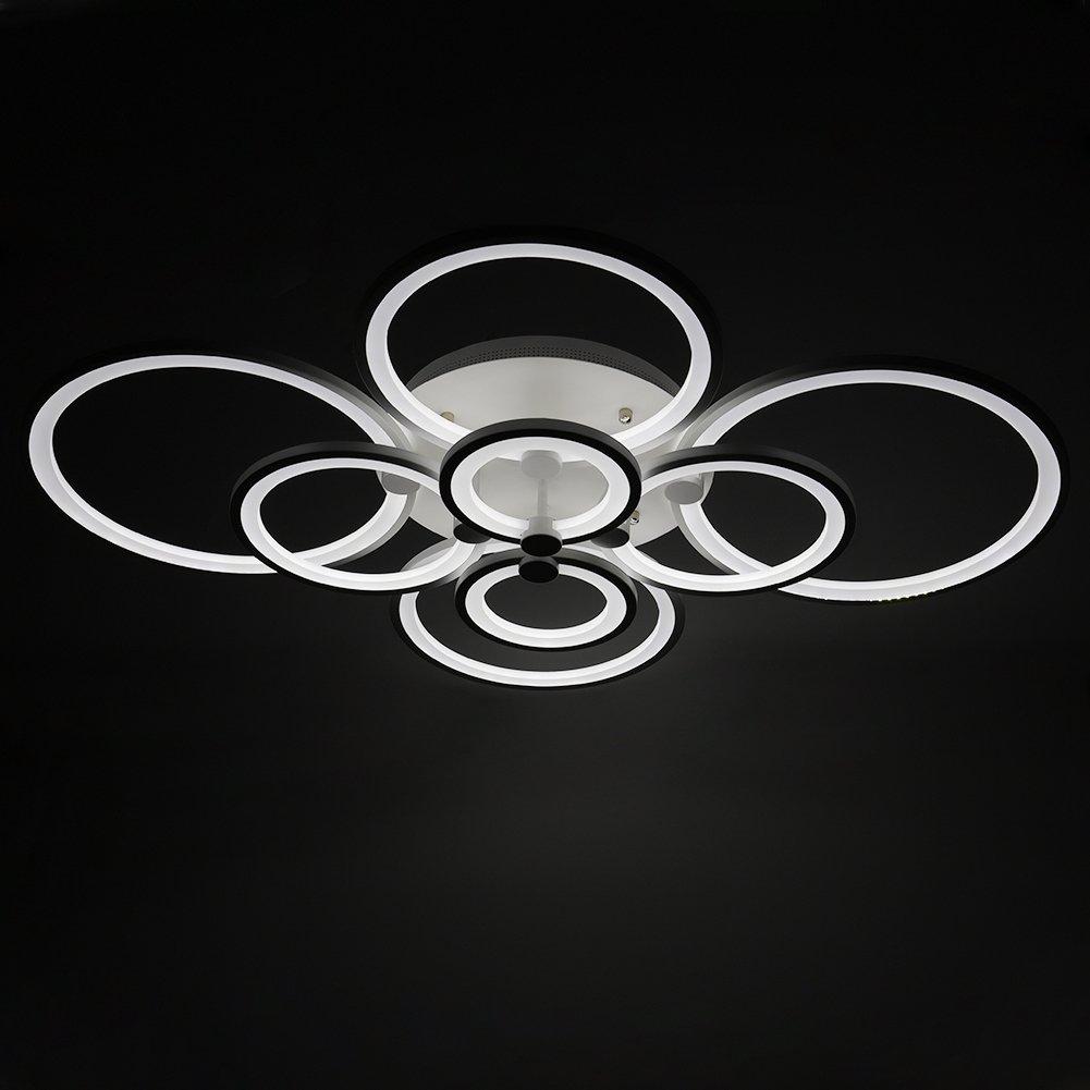 White - Kabinet UK - LED Semi Flush Ceiling Light for Nordic Decor - 3