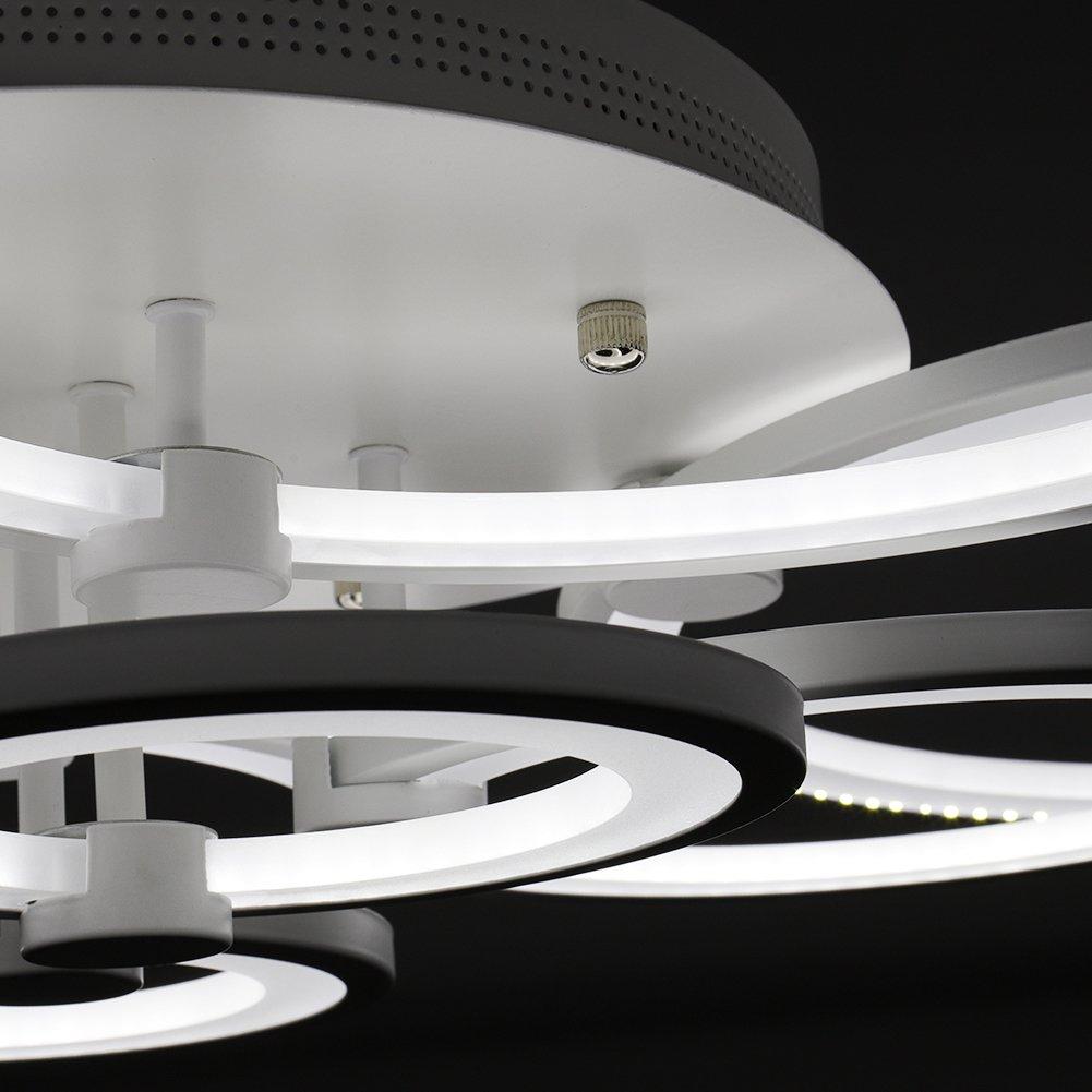 White - Kabinet UK - LED Semi Flush Ceiling Light for Nordic Decor - 4