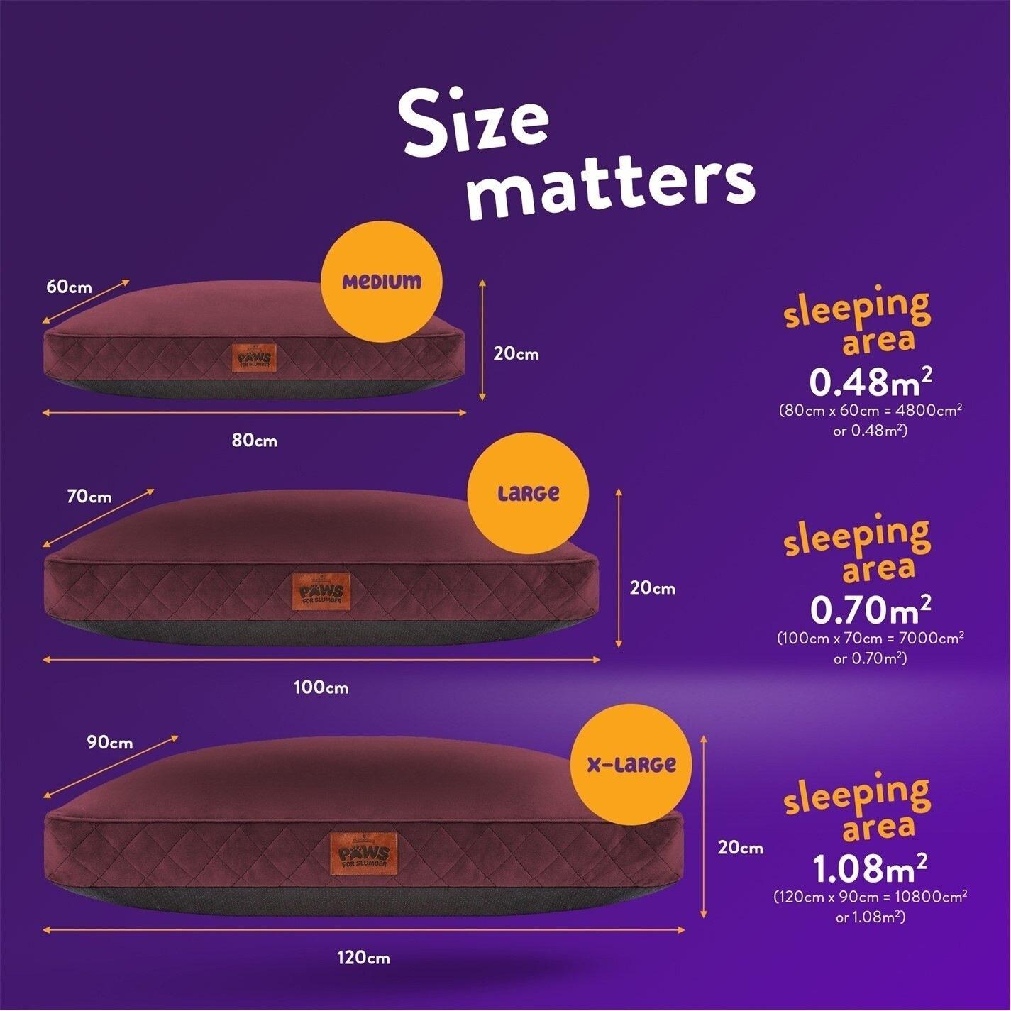 Burgundy - Slumberdown - Paws for Slumber Padded Pet Bed Burgundy - 9